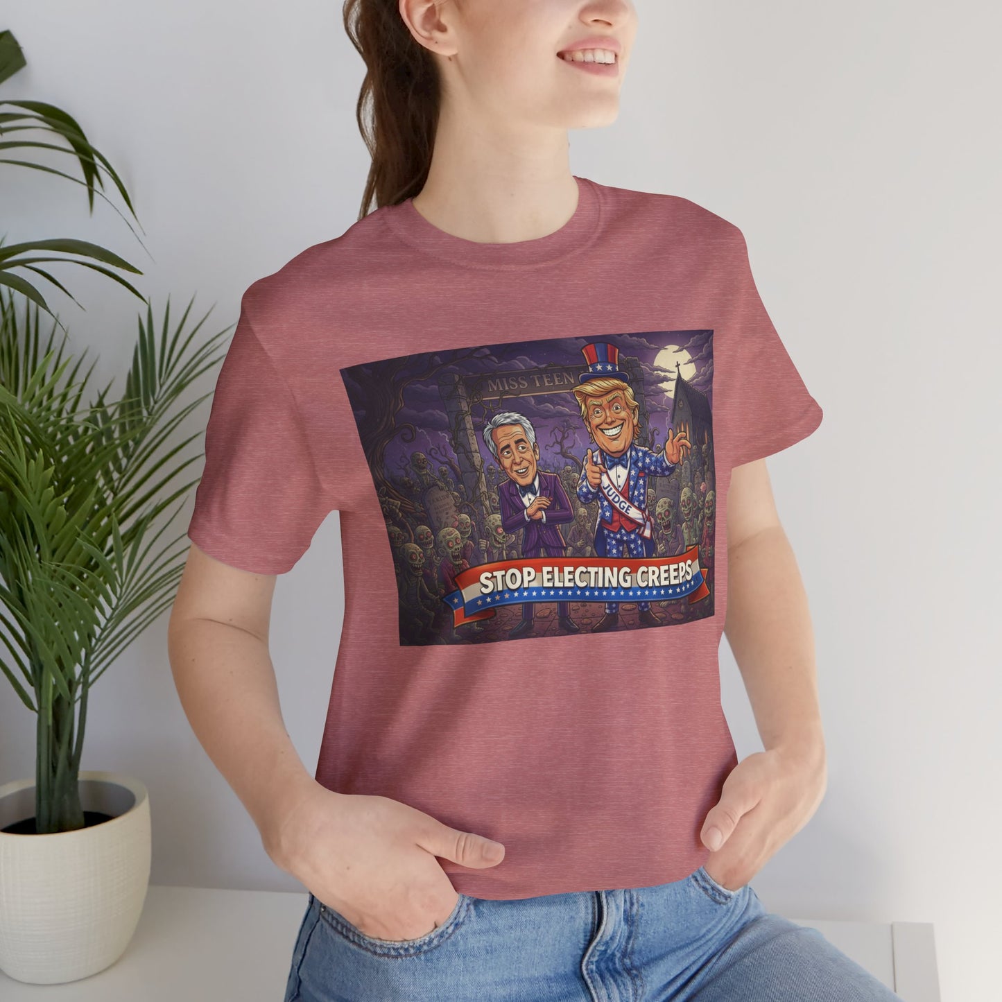 Stop Electing Creeps Political T‑Shirt — Satirical Anti‑Corruption Tee