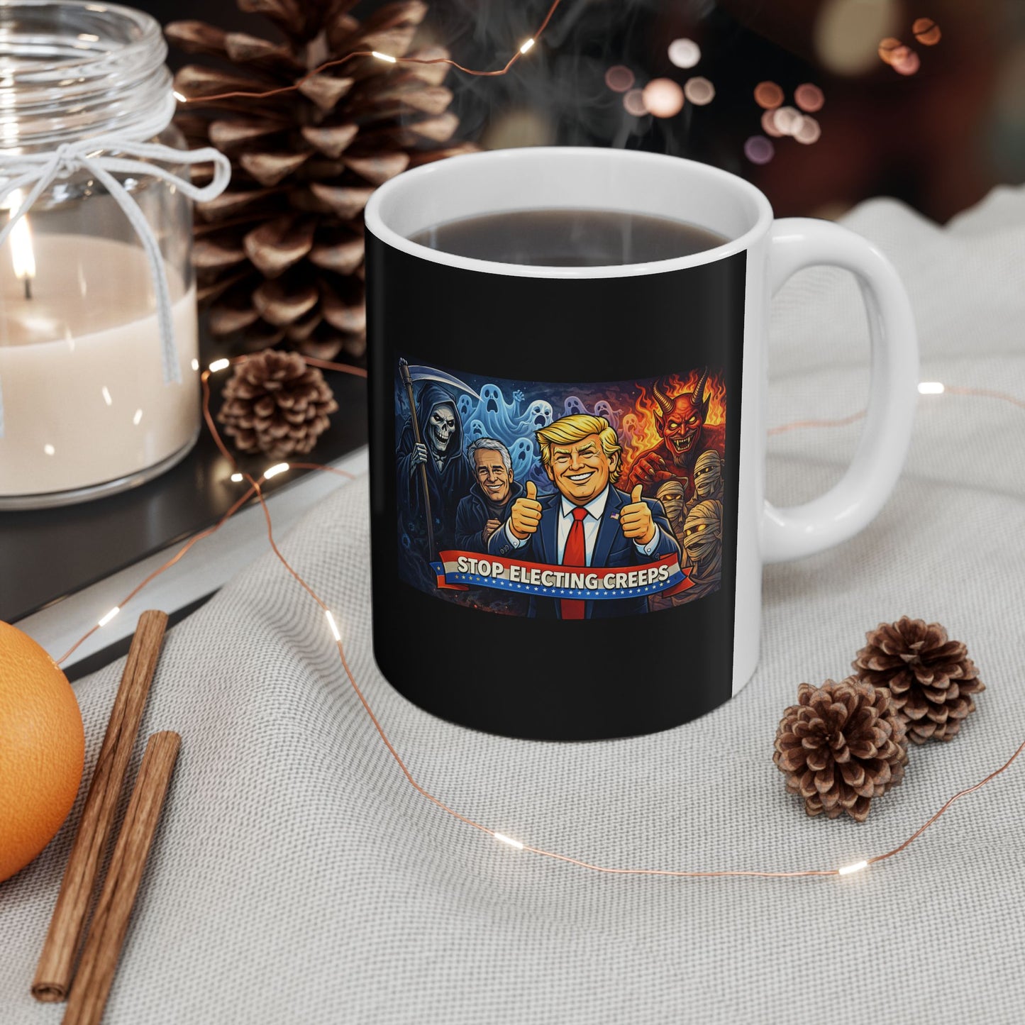 Horror Movie Villains Ceramic Mug – Retro Killer Characters Coffee Cup (11oz/15oz)