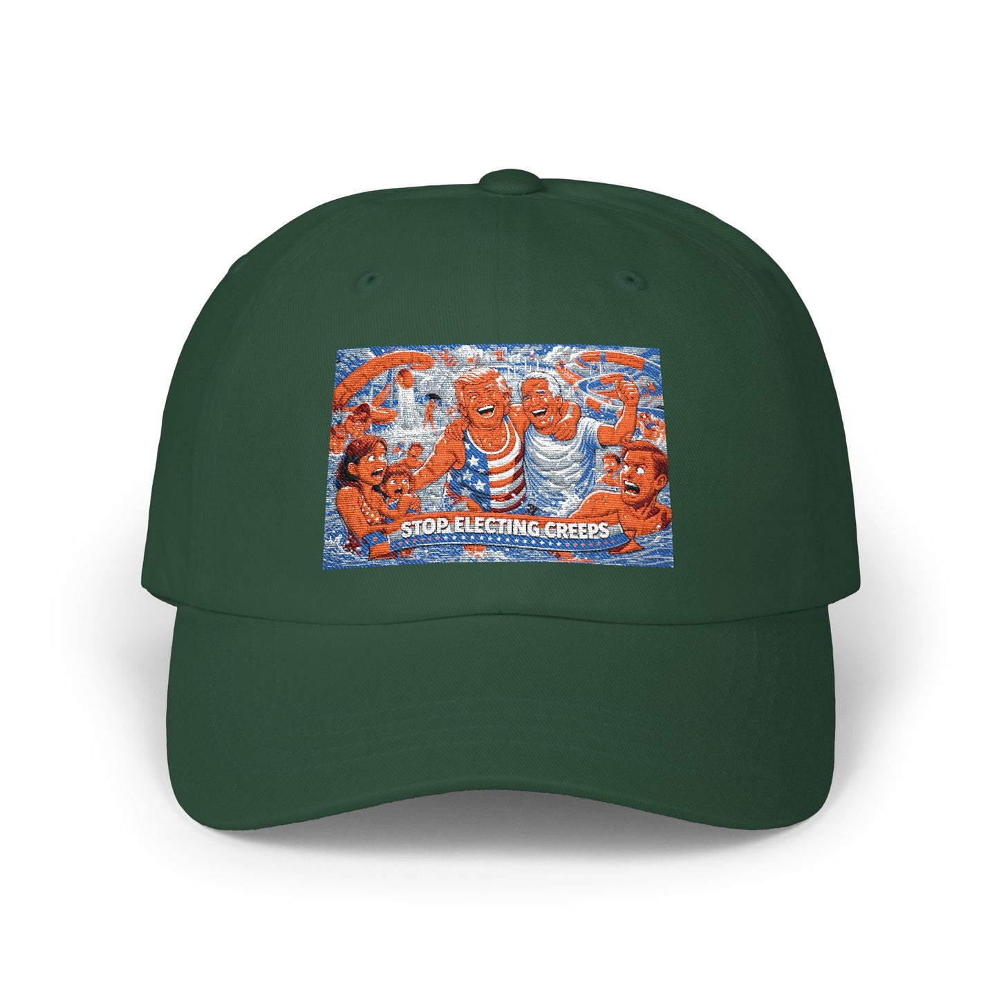 Dad Cap — Vintage Orange Lobsters Patch Hat