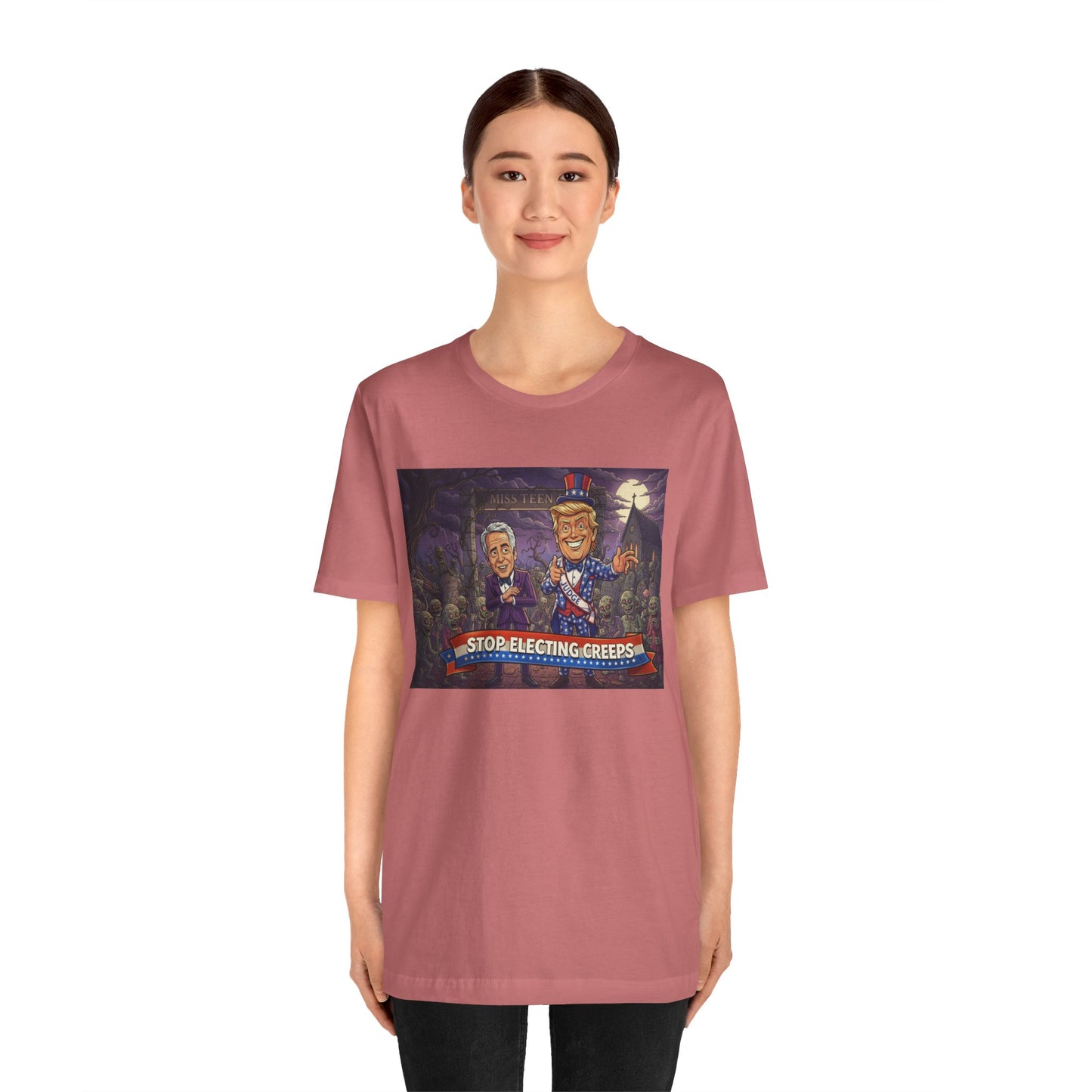 Stop Electing Creeps Political T‑Shirt — Satirical Anti‑Corruption Tee