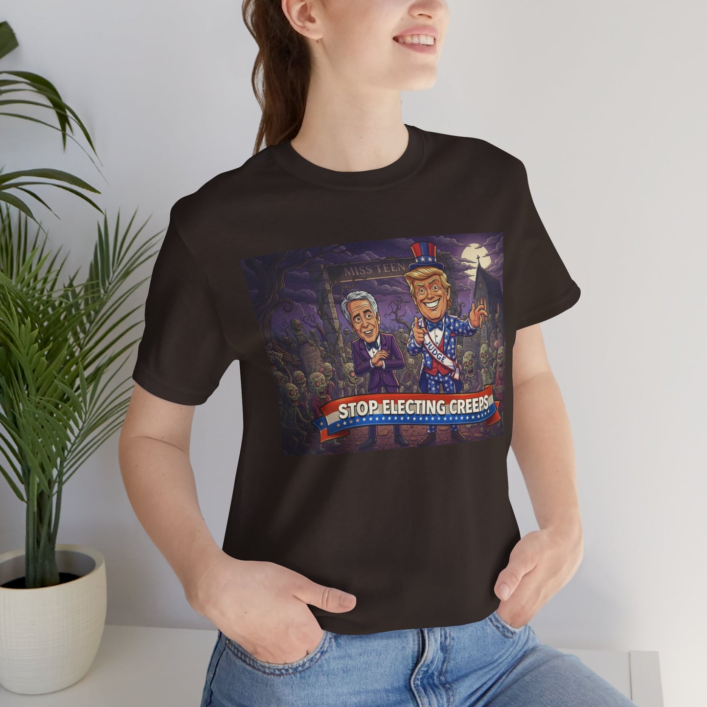 Stop Electing Creeps Political T‑Shirt — Satirical Anti‑Corruption Tee