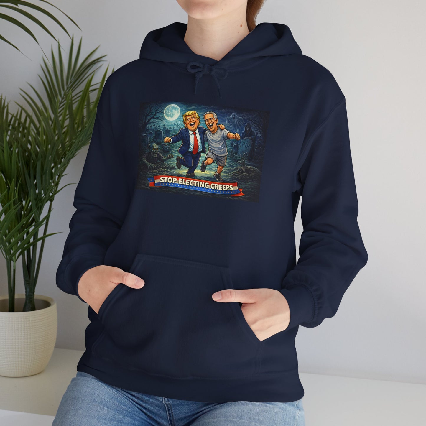 Political Comedy Hoodie — “Surrendering America” Satirical Graphic Sweatshirt