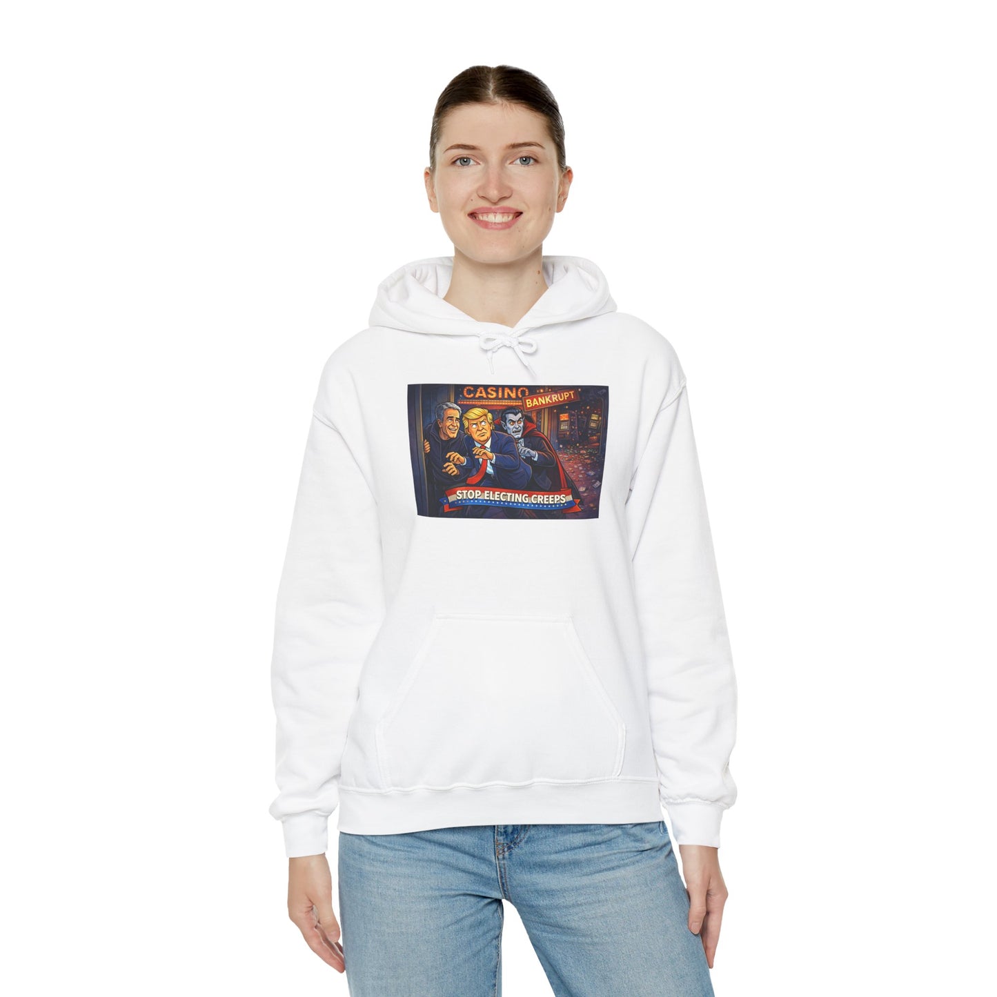 Casino Night Hoodie — Vintage Gambling Scene Sweatshirt