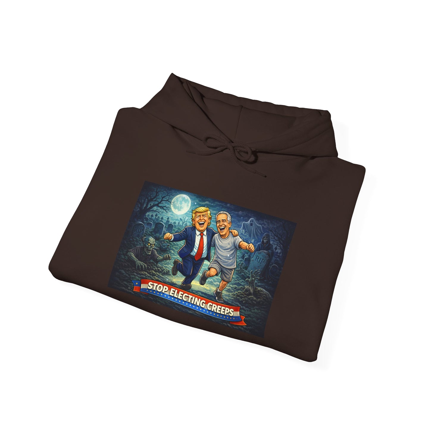Political Comedy Hoodie — “Surrendering America” Satirical Graphic Sweatshirt