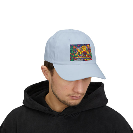 Dad Cap — Colorful Mosaic Smile Design