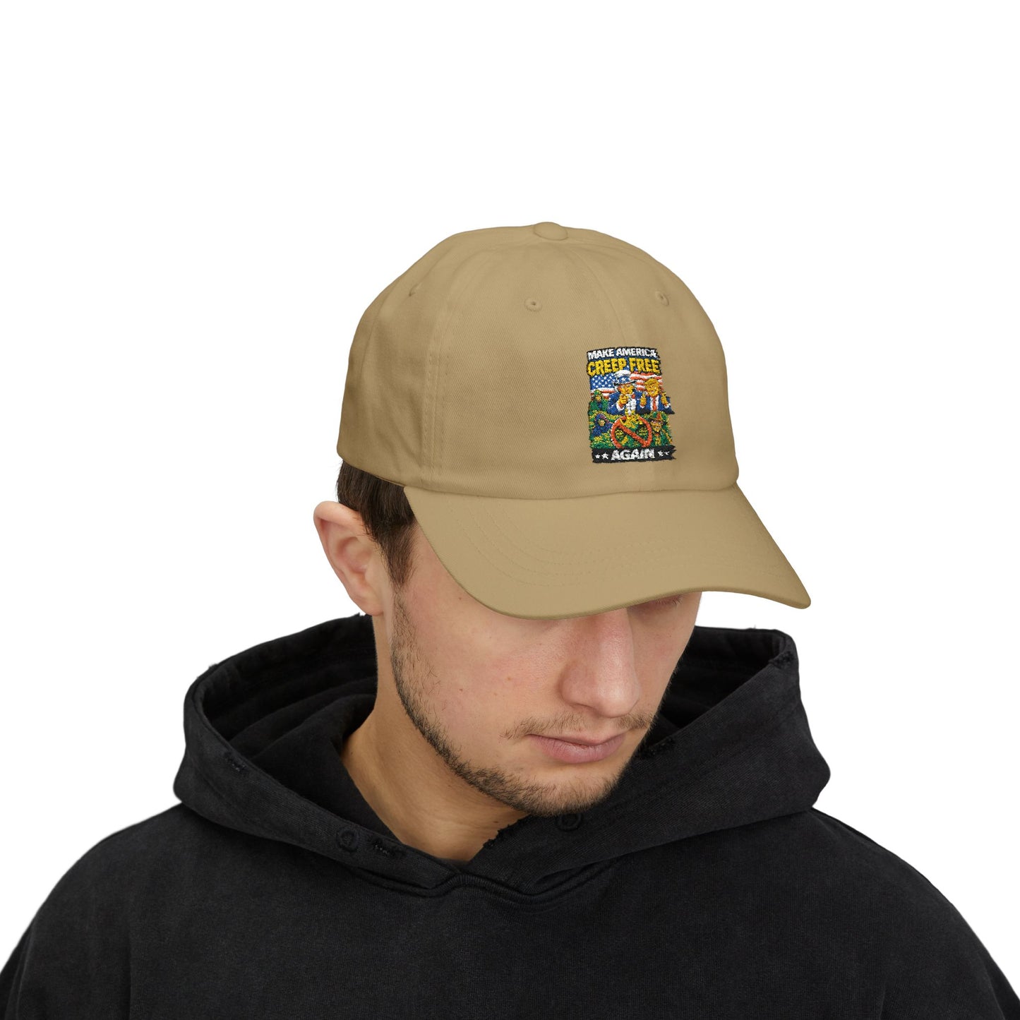 Dad Cap - ‘Crisis Free Again’ Retro Garden Patch Baseball Hat