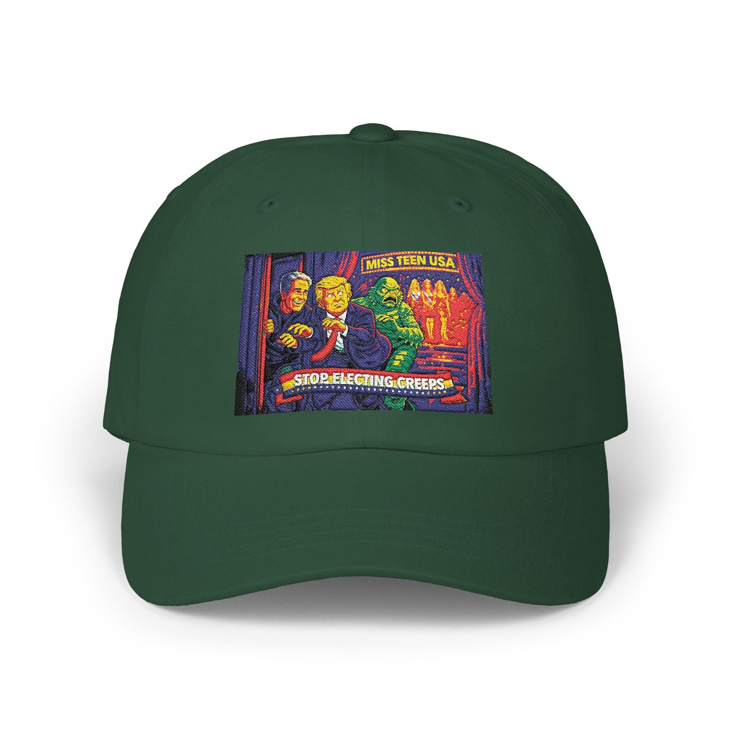 Dad Cap — Vintage Horror Movie Poster Patch 'Stop Watching Creeds'