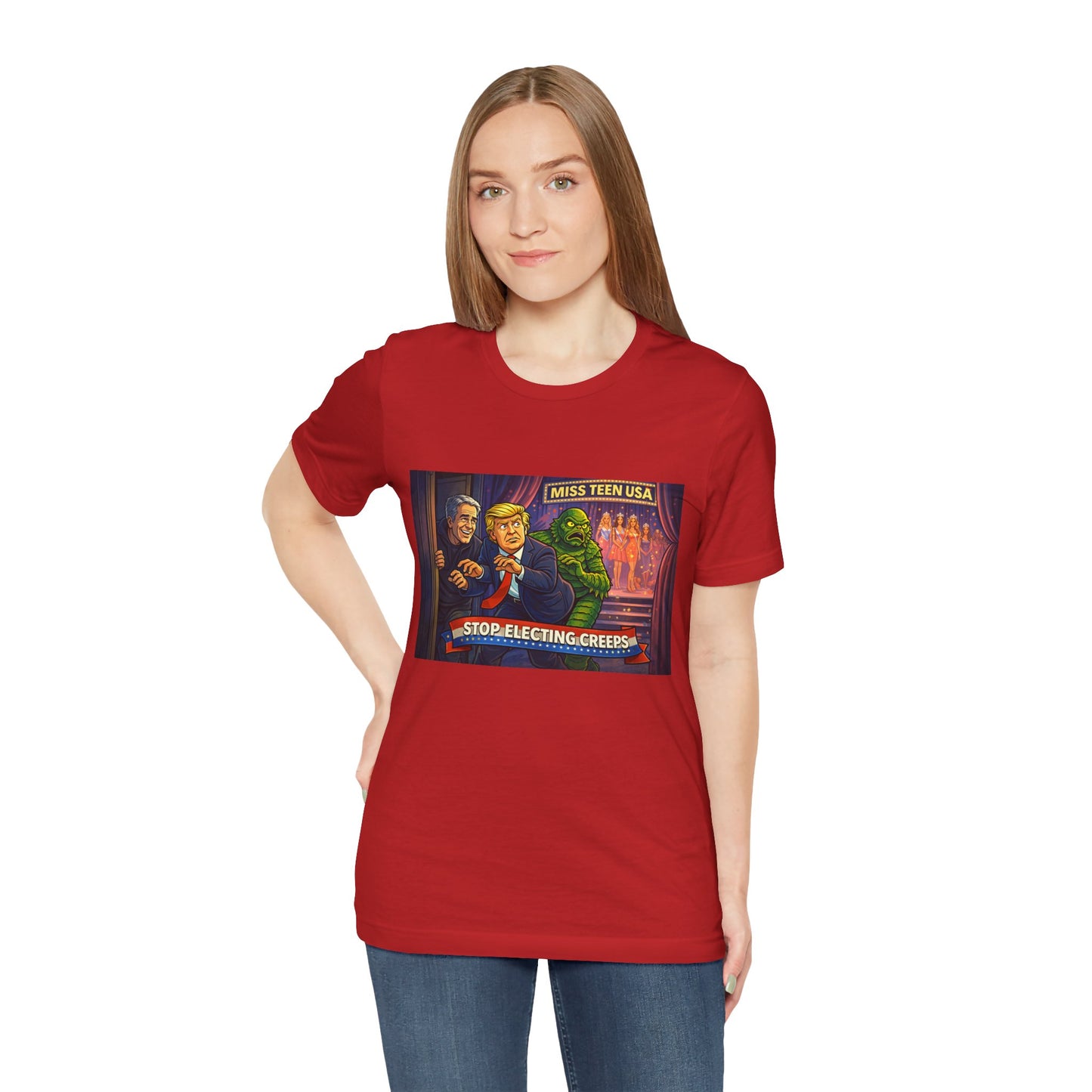 Stop Electing Creeps Tee — Political Satire Graphic Shirt