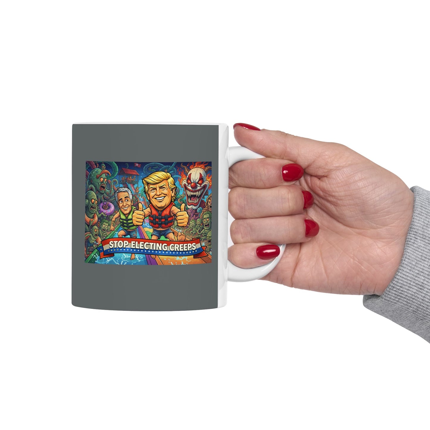Scary Circus Clown Horror Ceramic Mug (11oz/15oz)