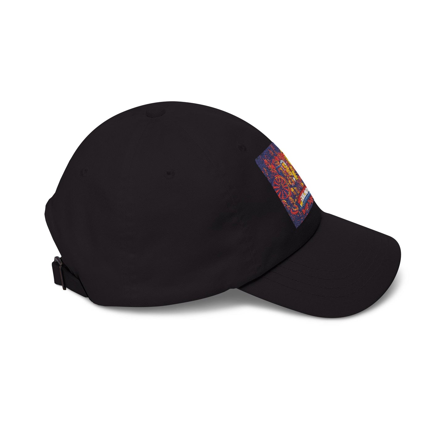 Dad Cap — Colorful Mosaic Cartoon Patch "Doing A Racing Green"