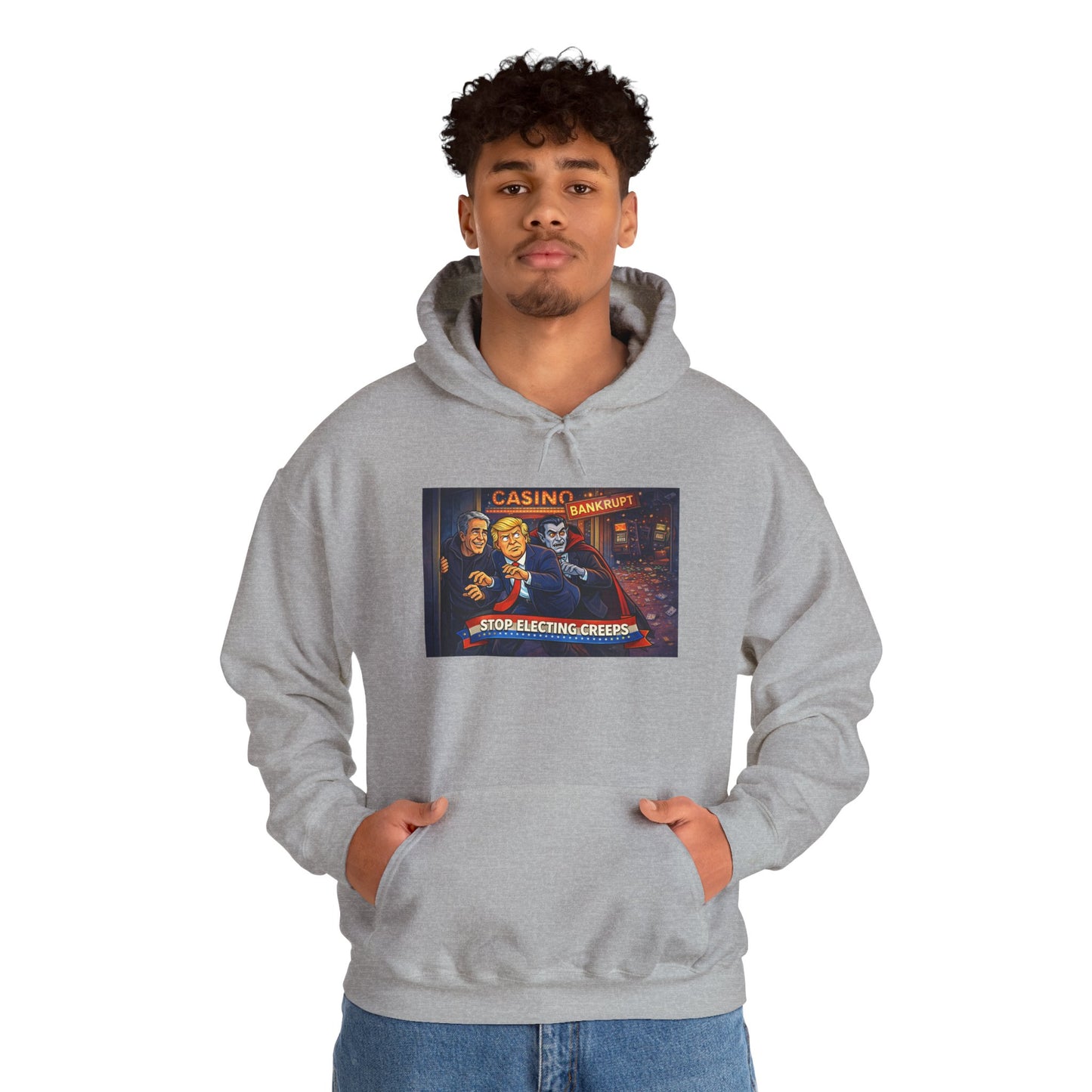 Casino Night Hoodie — Vintage Gambling Scene Sweatshirt