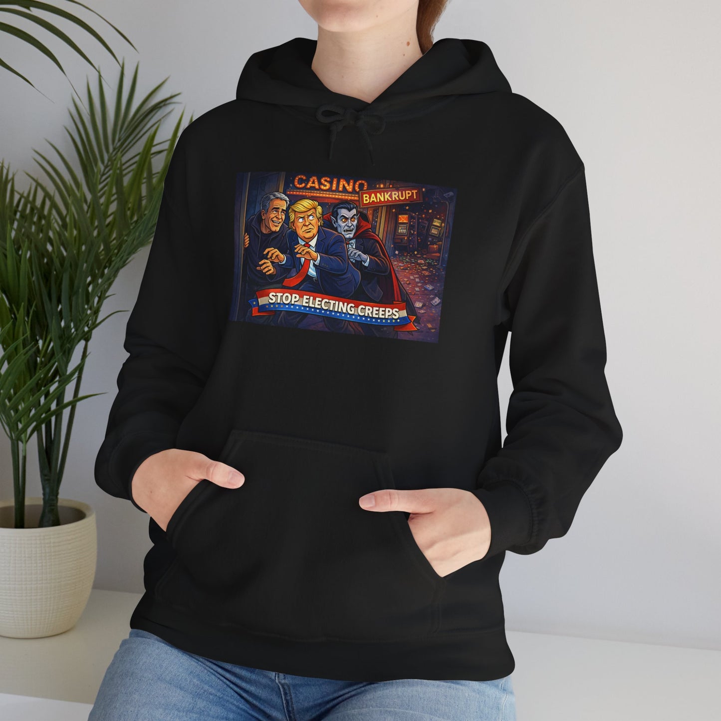 Casino Night Hoodie — Vintage Gambling Scene Sweatshirt