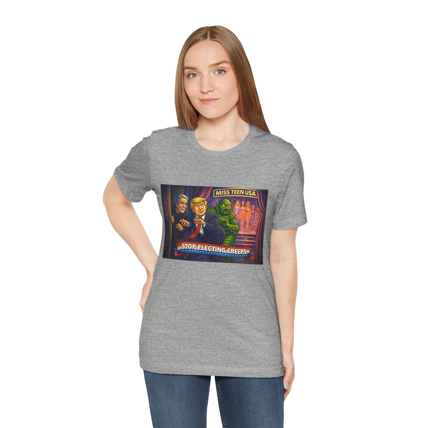 Stop Electing Creeps Tee — Political Satire Graphic Shirt