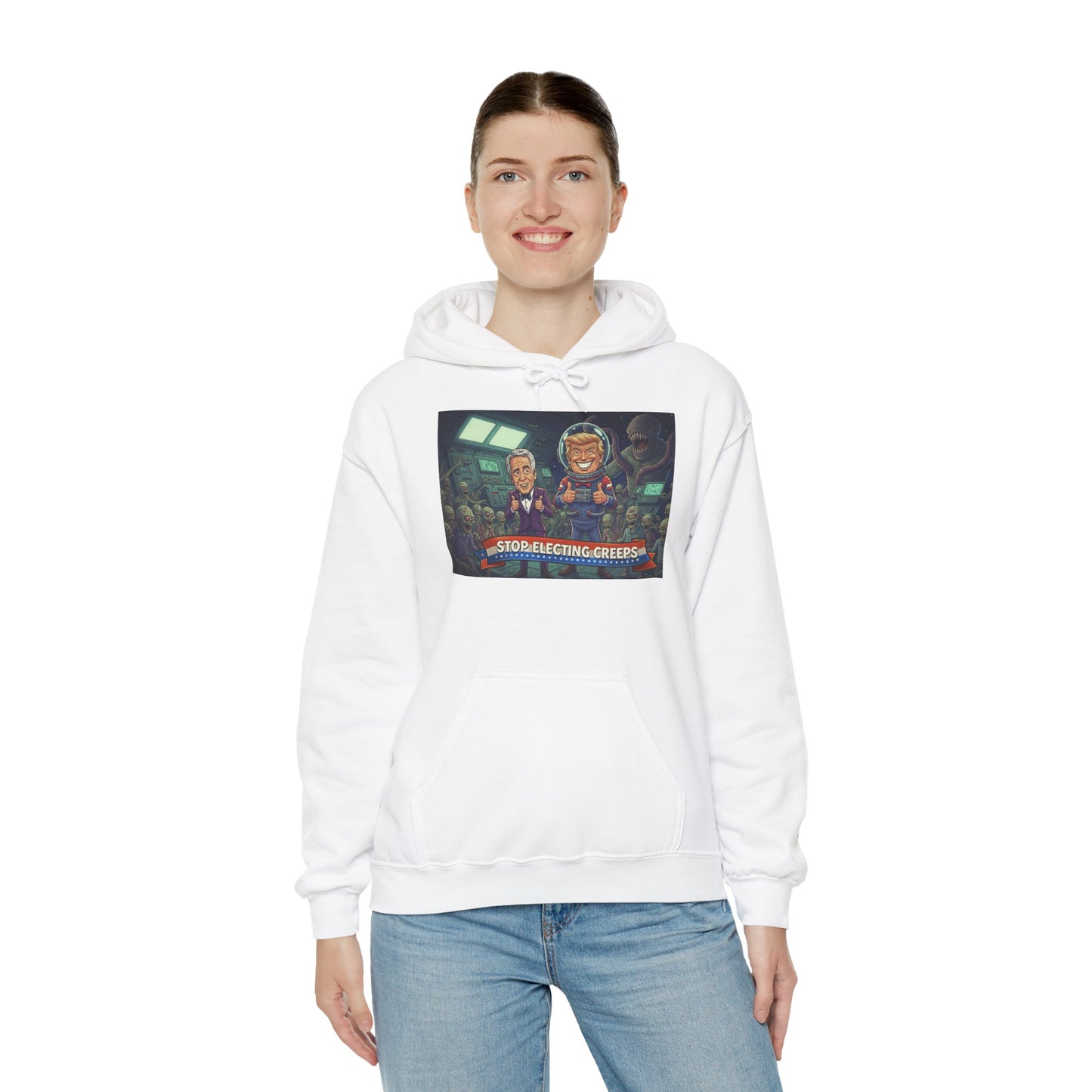 Gaming Crew Hoodie — 'Store-Selecting Griefers' Retro Arcade Design