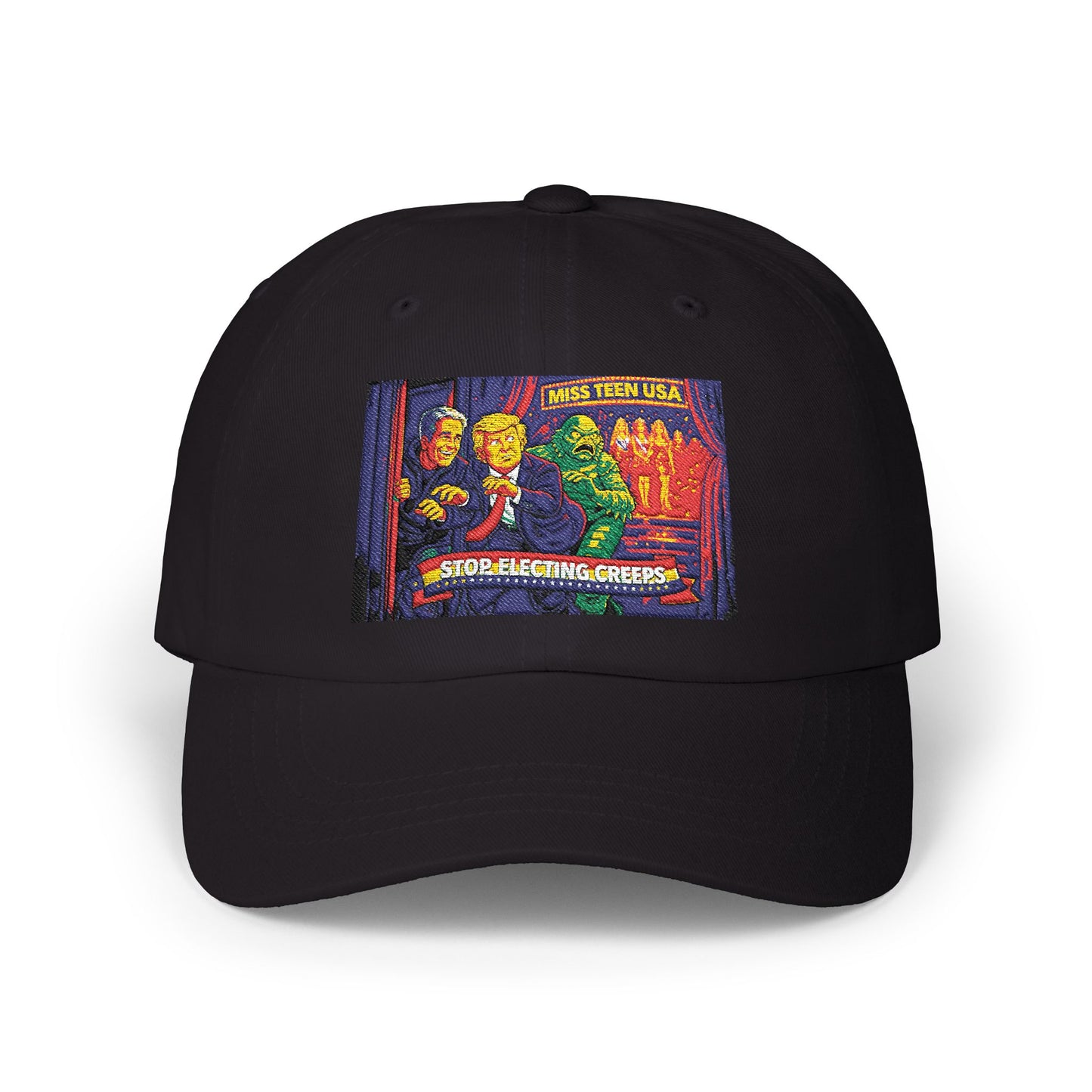 Dad Cap — Vintage Horror Movie Poster Patch 'Stop Watching Creeds'