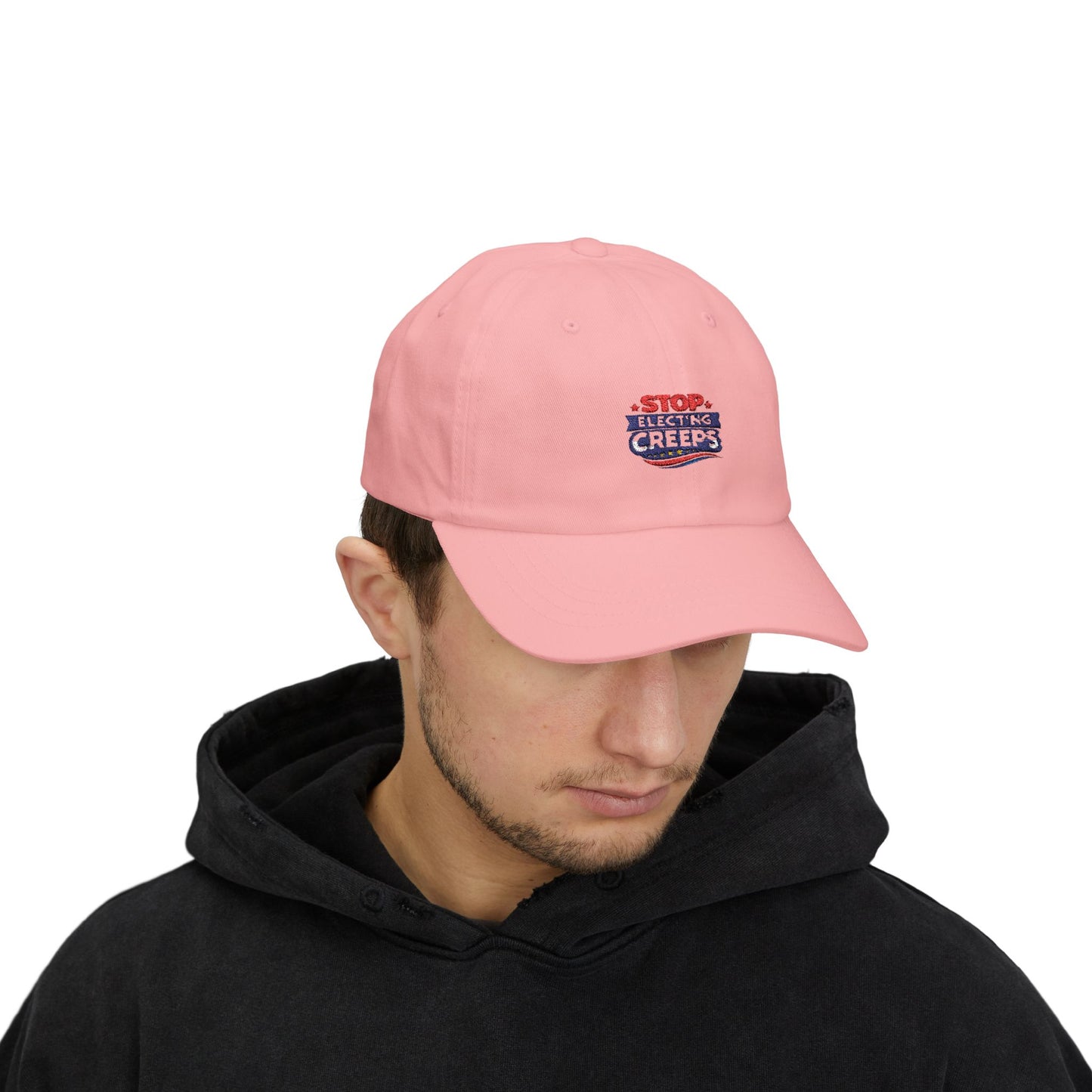 Dad Cap — "Stop Electing Creeps" Embroidered Political Baseball Hat