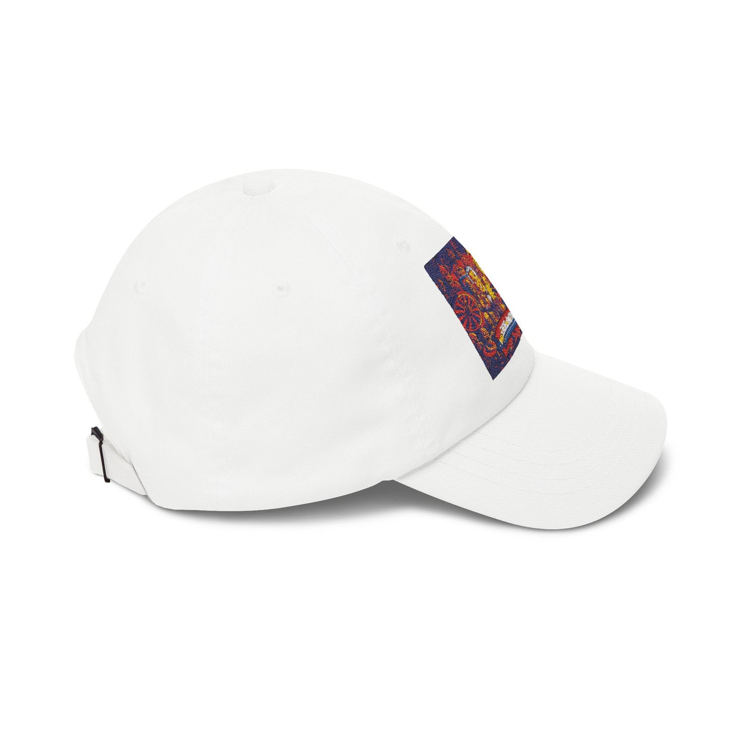 Dad Cap — Colorful Mosaic Cartoon Patch "Doing A Racing Green"