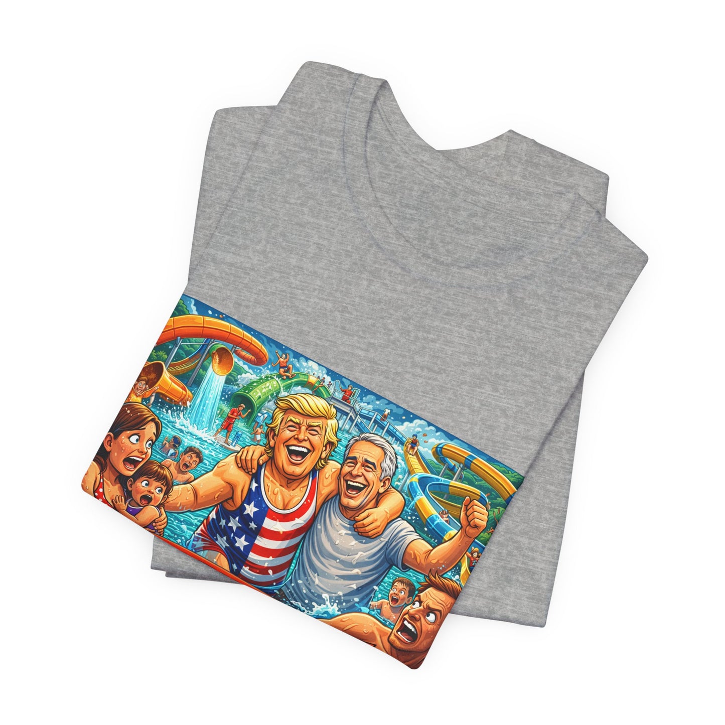 T‑Shirt — "Stop Fleecing Creeps" Beach Party Graphic Tee