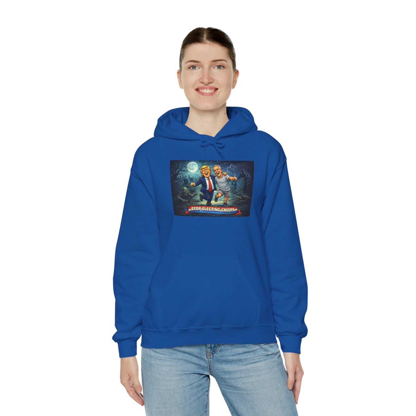 Political Comedy Hoodie — “Surrendering America” Satirical Graphic Sweatshirt
