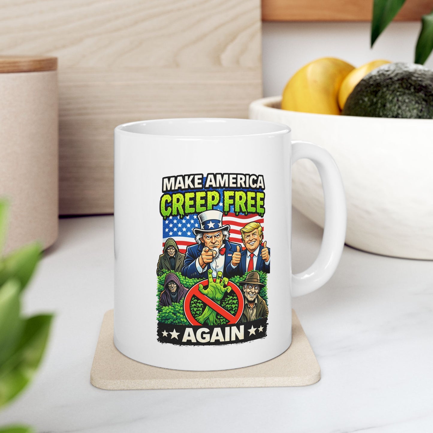 Ceramic Mug — "World's Best Grandpa" Patriotic Grandpa Coffee Mug (11oz, 15oz)
