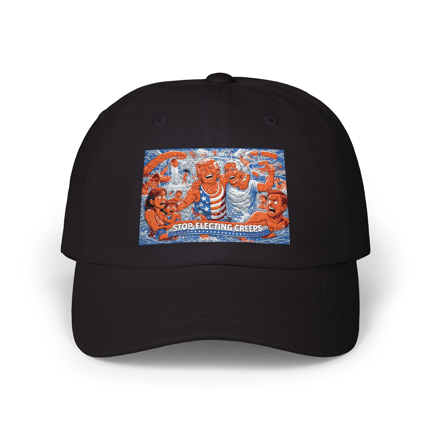 Dad Cap — Vintage Orange Lobsters Patch Hat