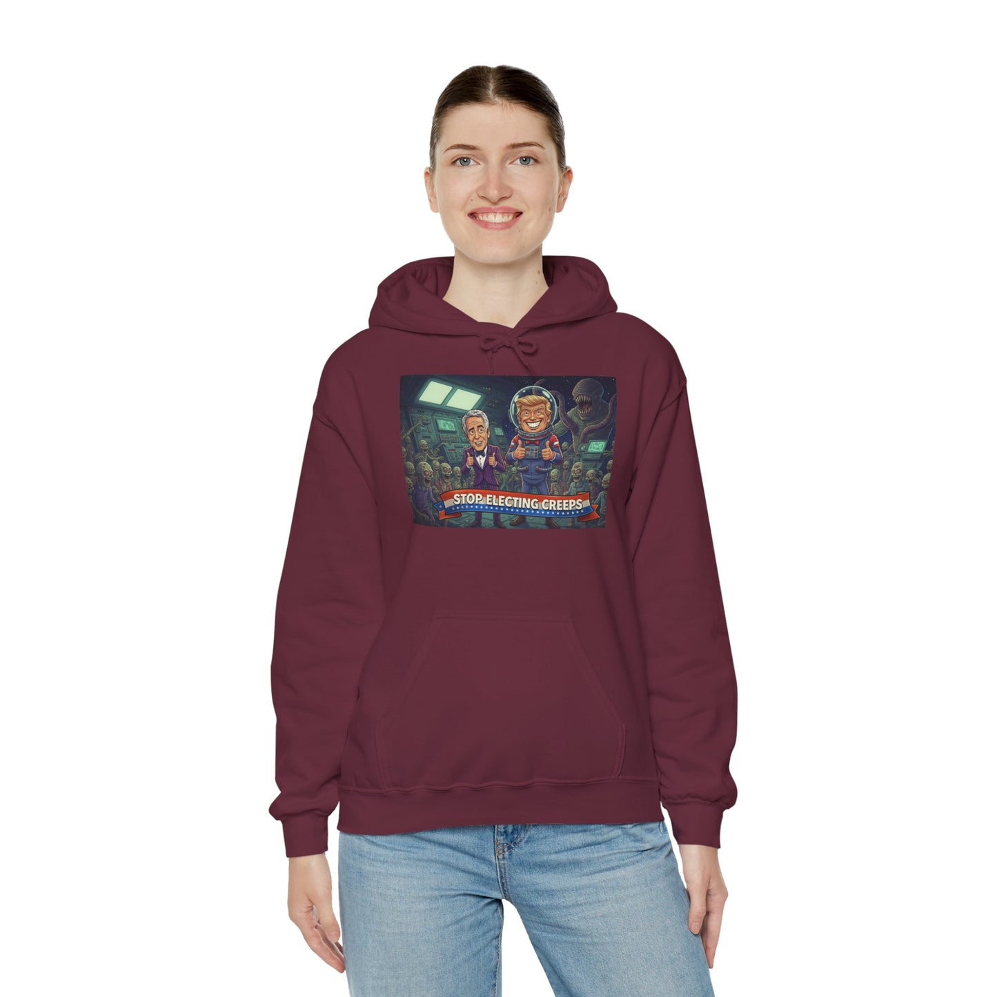 Gaming Crew Hoodie — 'Store-Selecting Griefers' Retro Arcade Design