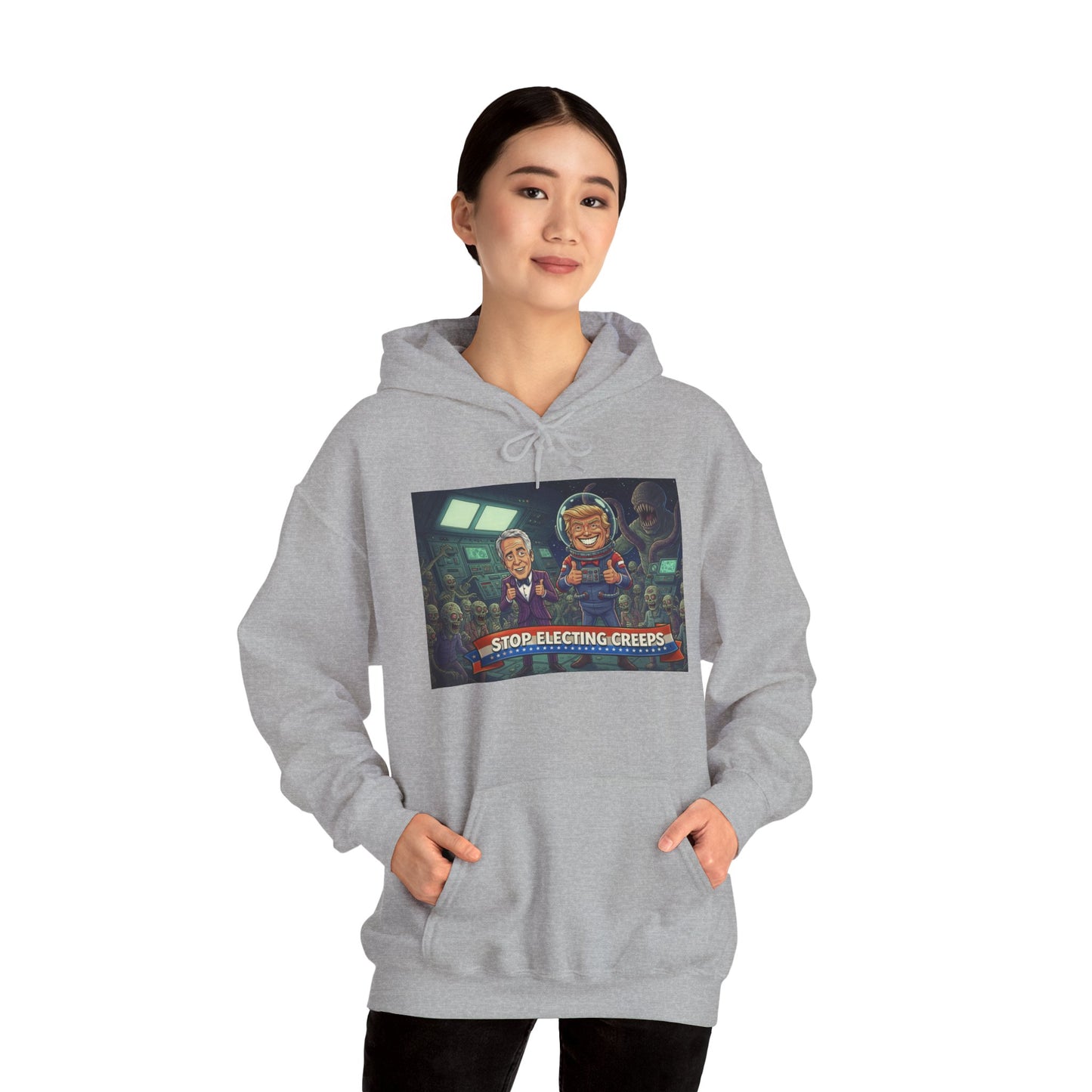 Gaming Crew Hoodie — 'Store-Selecting Griefers' Retro Arcade Design