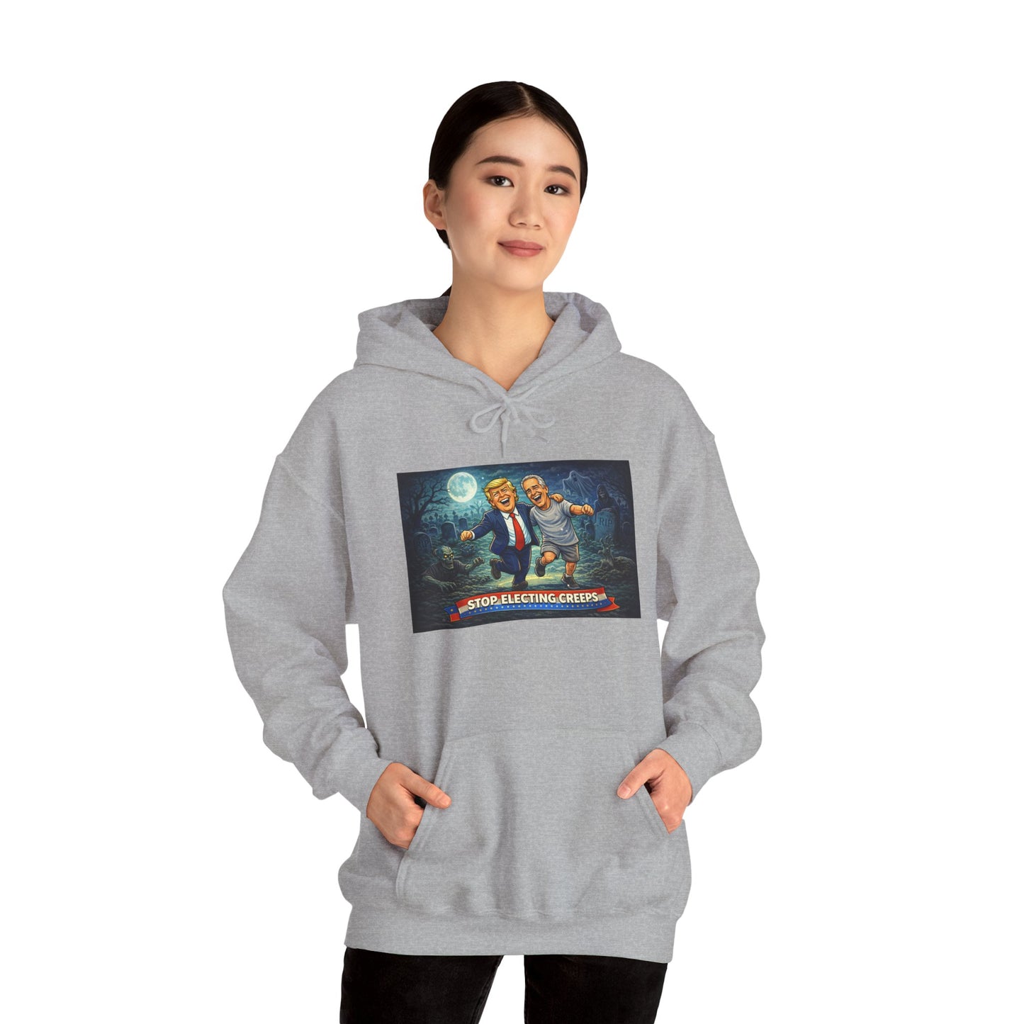 Political Comedy Hoodie — “Surrendering America” Satirical Graphic Sweatshirt