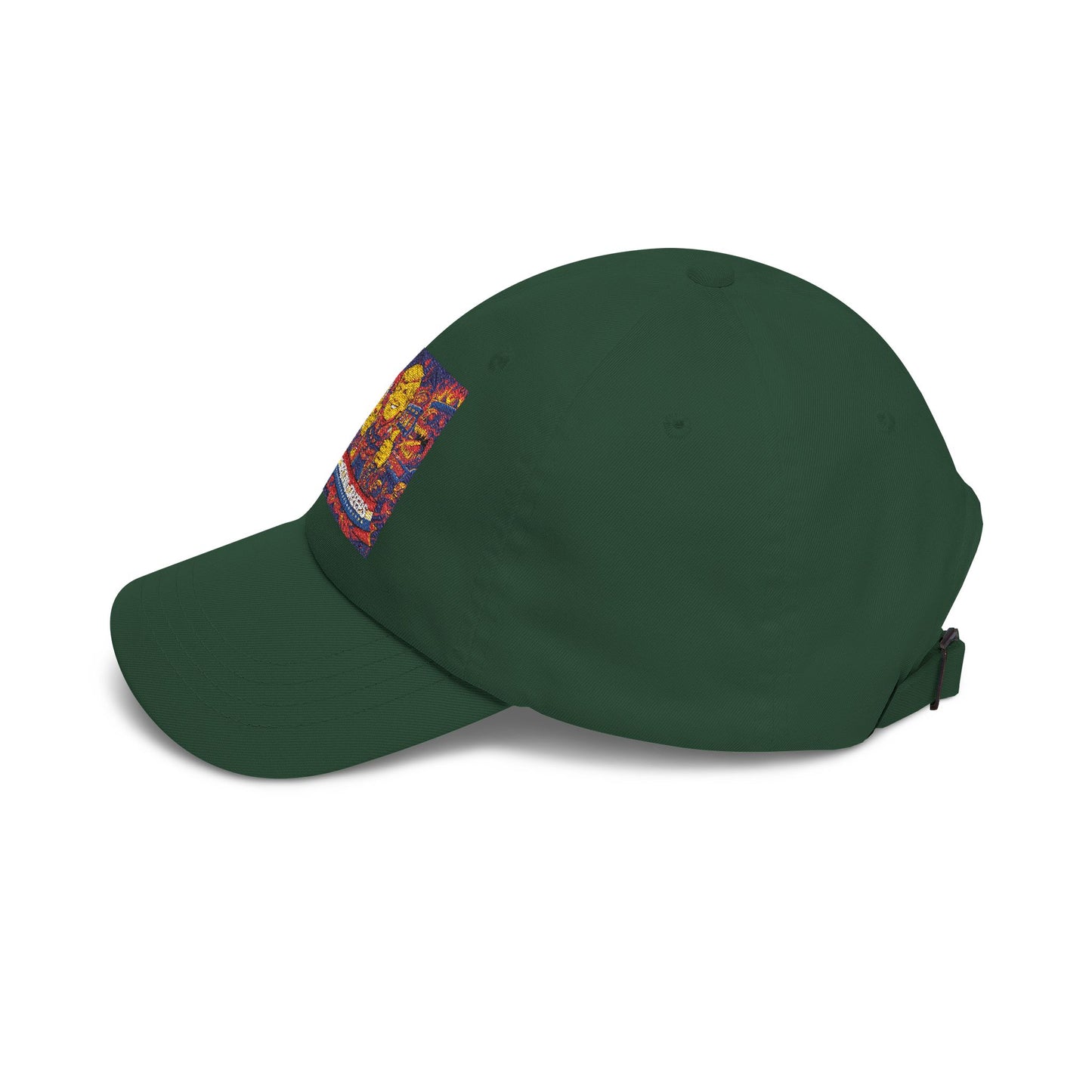 Dad Cap — Colorful Mosaic Cartoon Patch "Doing A Racing Green"