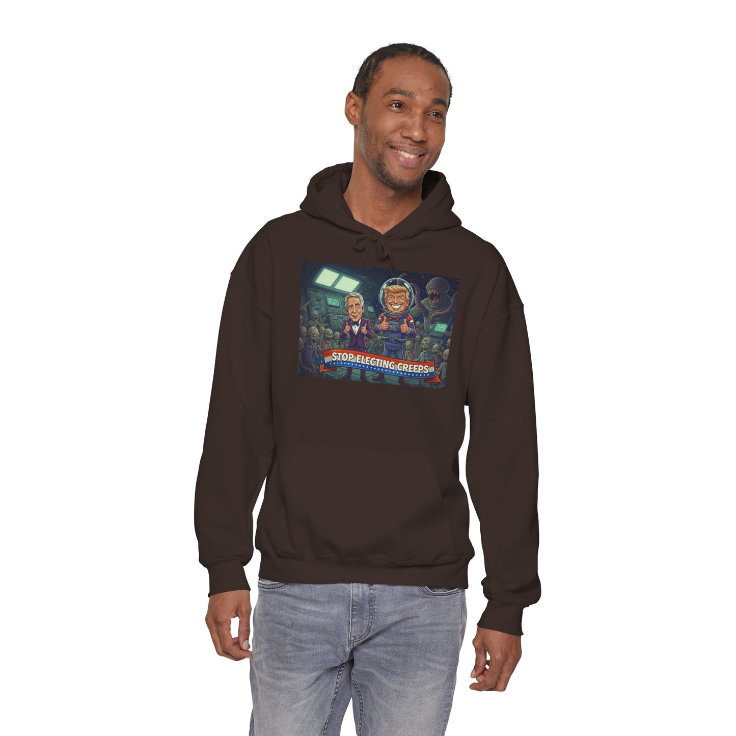 Gaming Crew Hoodie — 'Store-Selecting Griefers' Retro Arcade Design