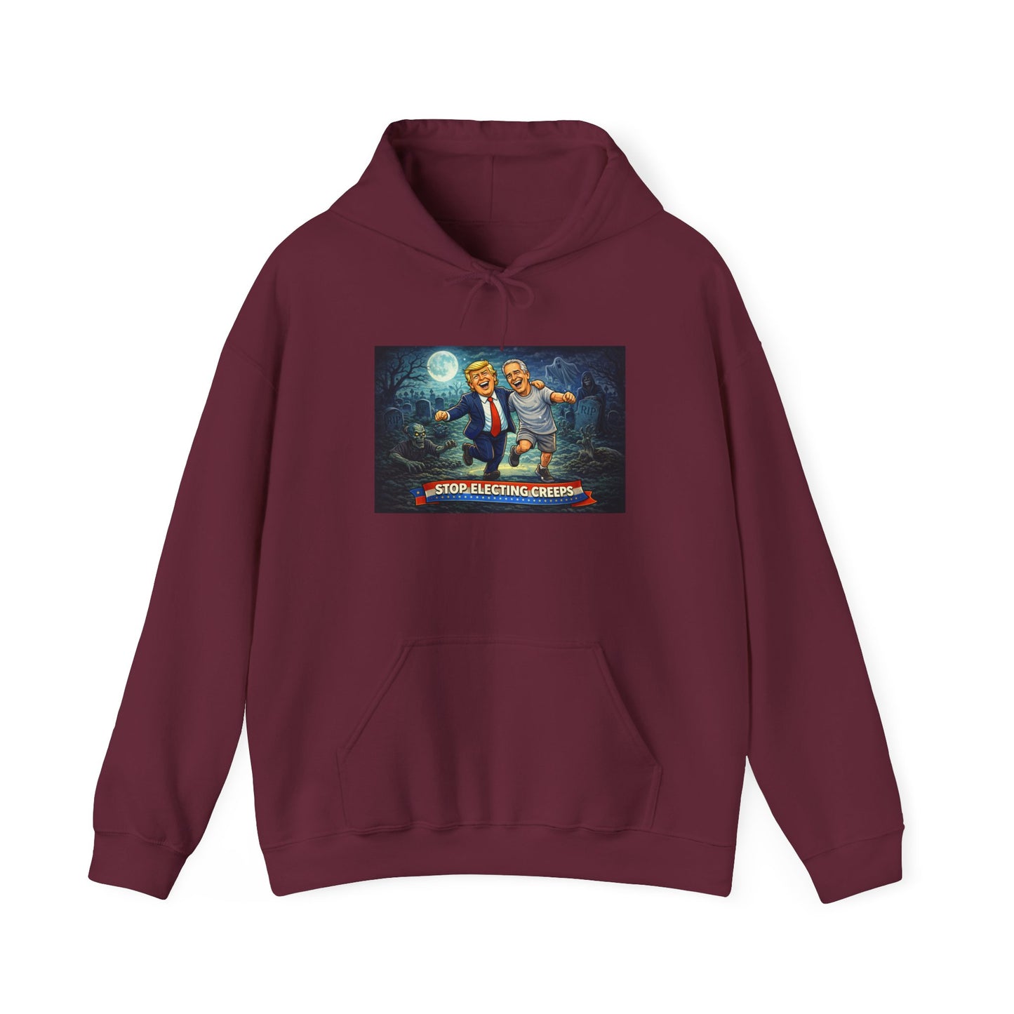 Political Comedy Hoodie — “Surrendering America” Satirical Graphic Sweatshirt