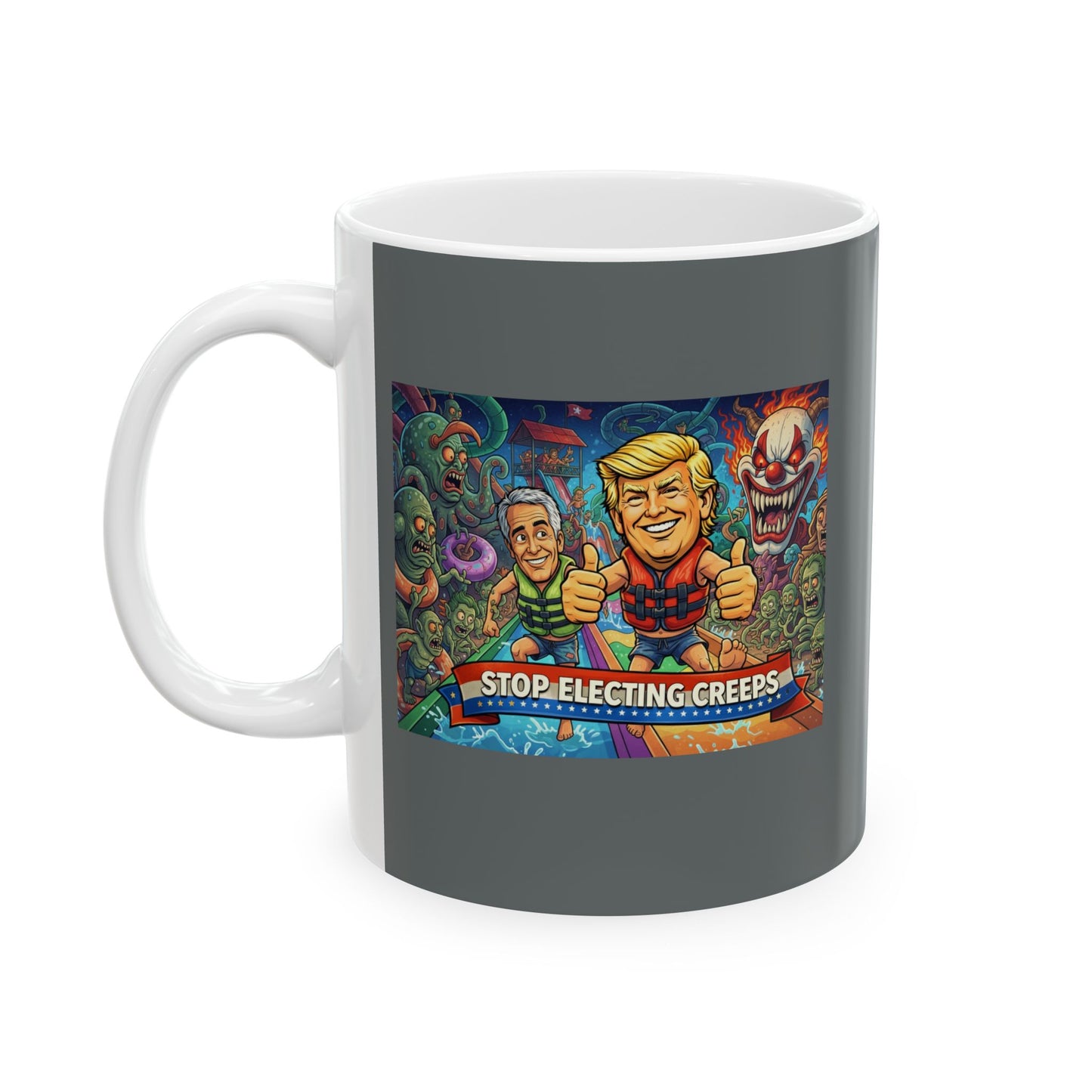 Scary Circus Clown Horror Ceramic Mug (11oz/15oz)