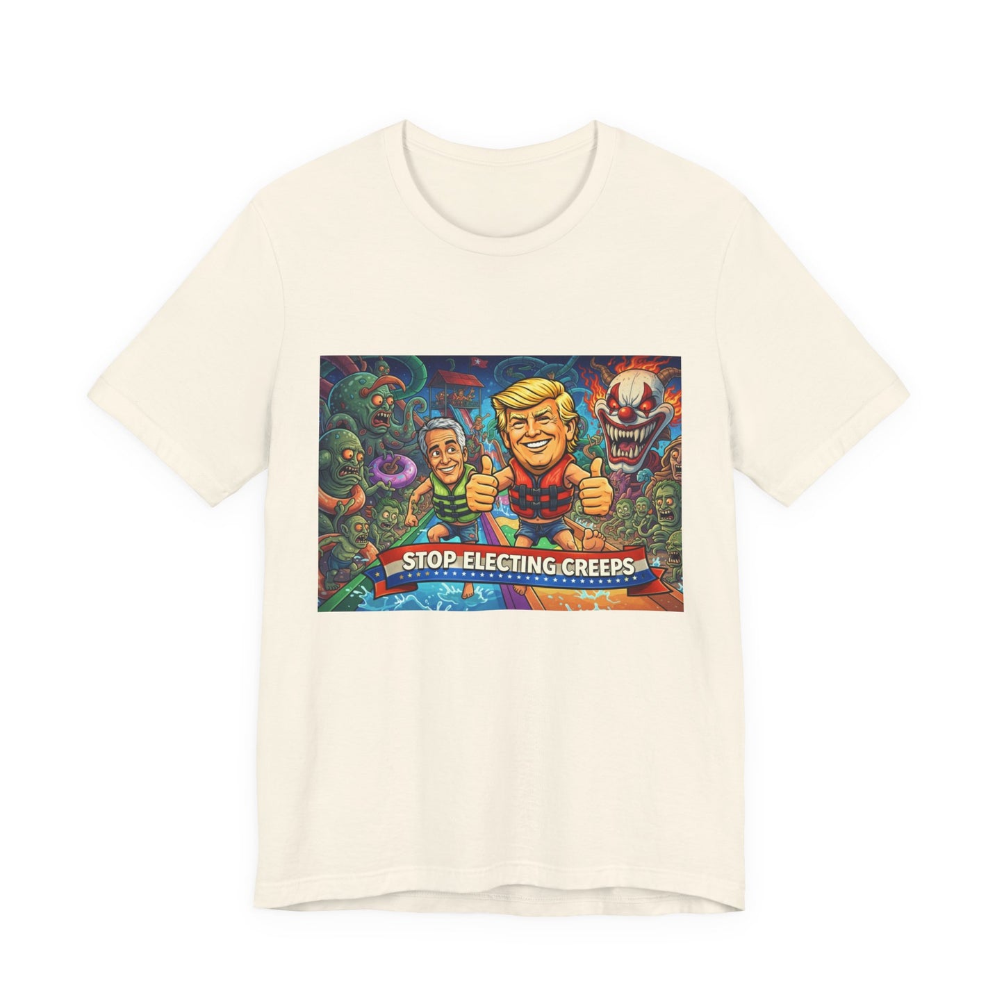Political Graphic Tee — "Stop Electing Creeps" Bold Protest T‑Shirt