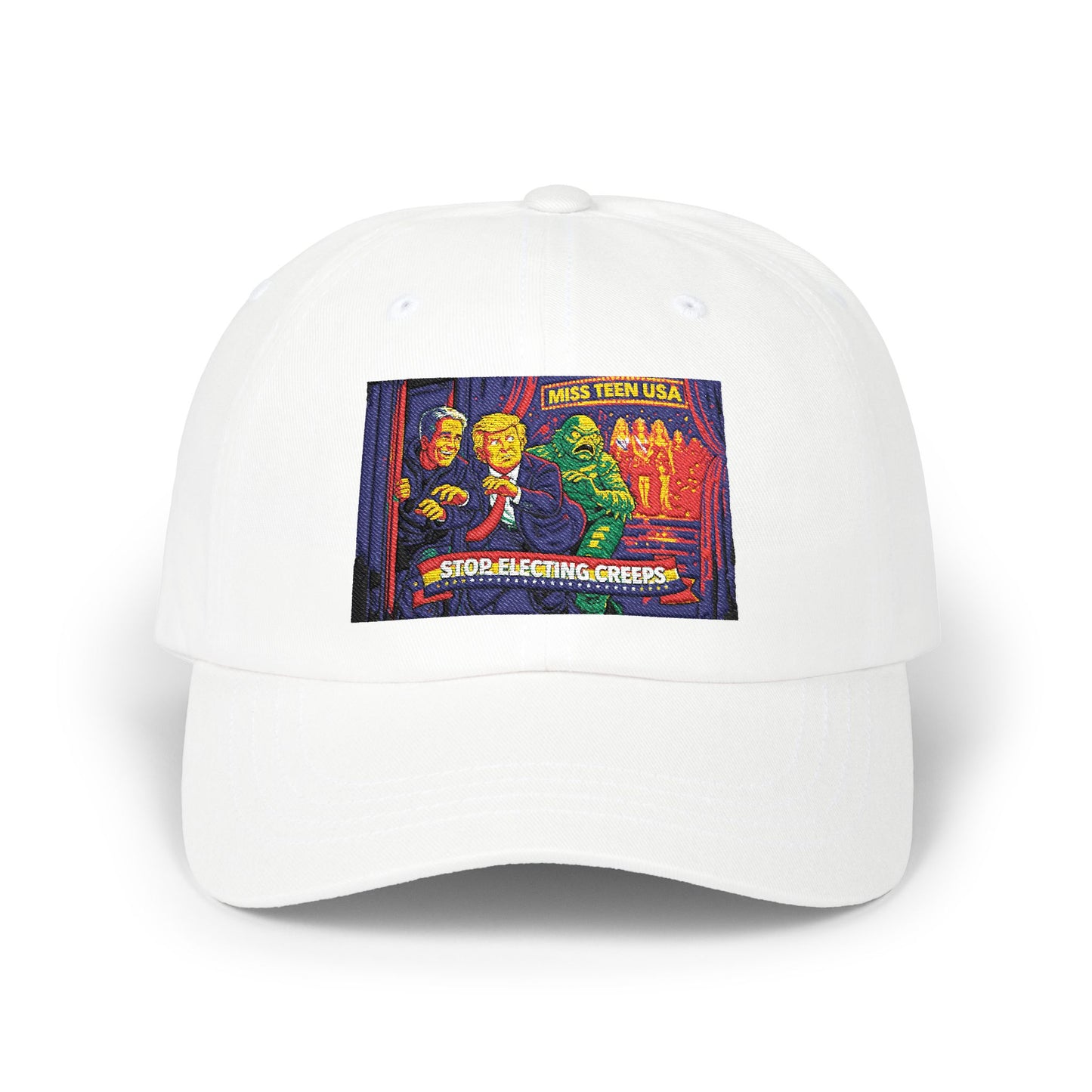 Dad Cap — Vintage Horror Movie Poster Patch 'Stop Watching Creeds'
