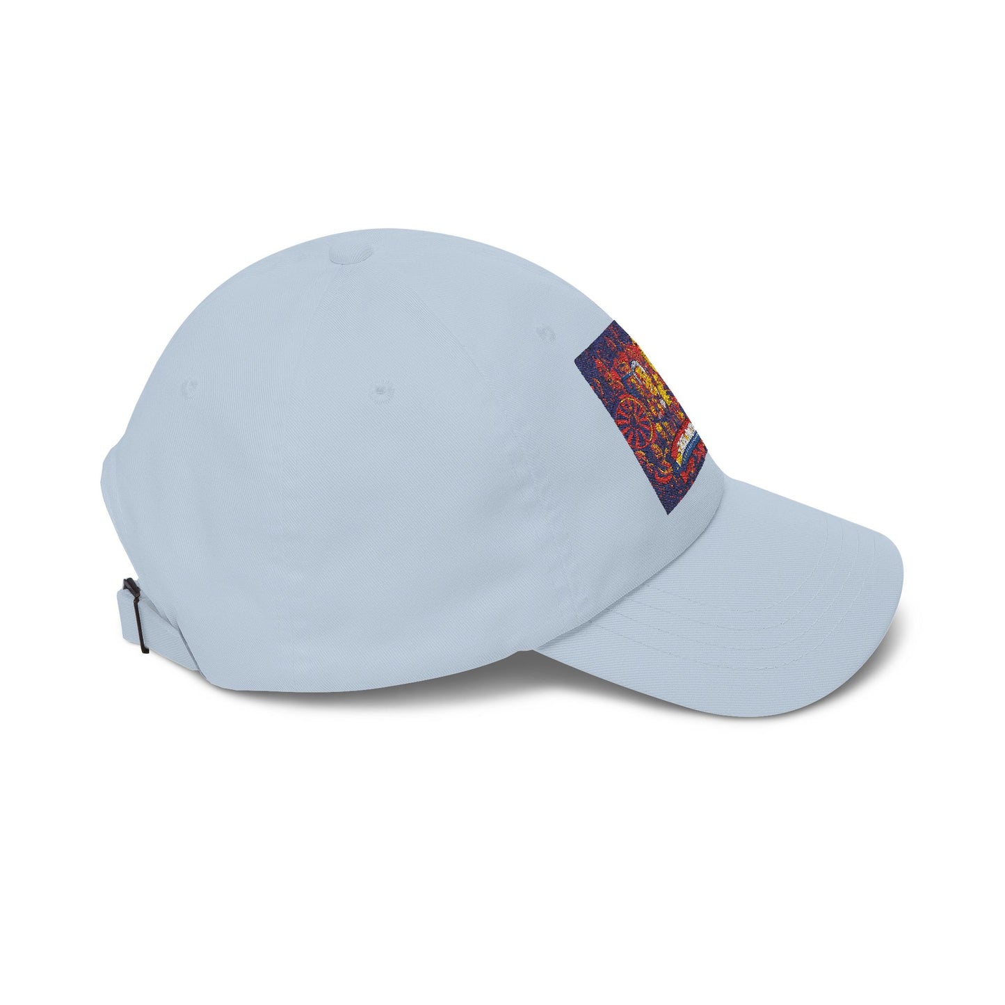 Dad Cap — Colorful Mosaic Cartoon Patch "Doing A Racing Green"