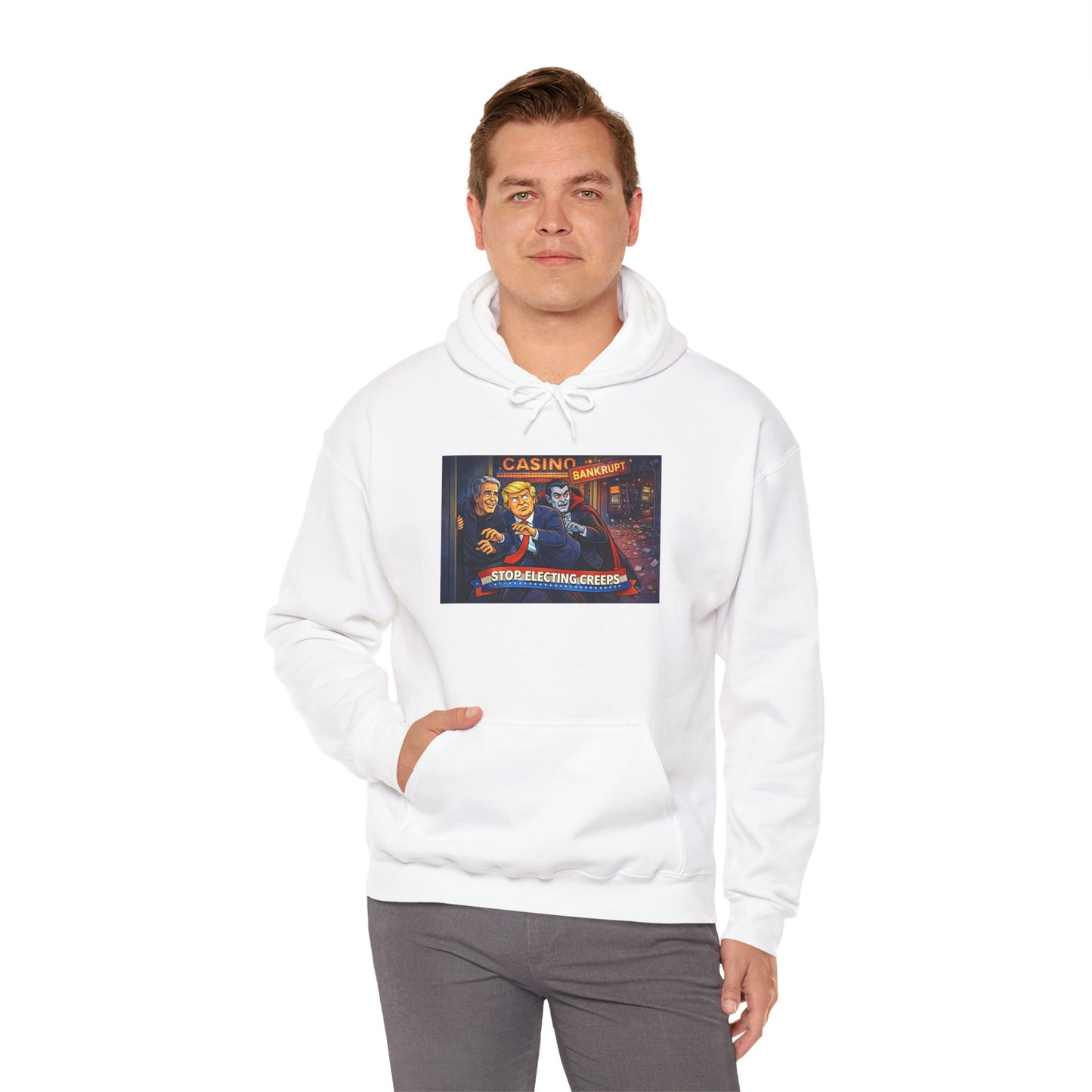 Casino Night Hoodie — Vintage Gambling Scene Sweatshirt
