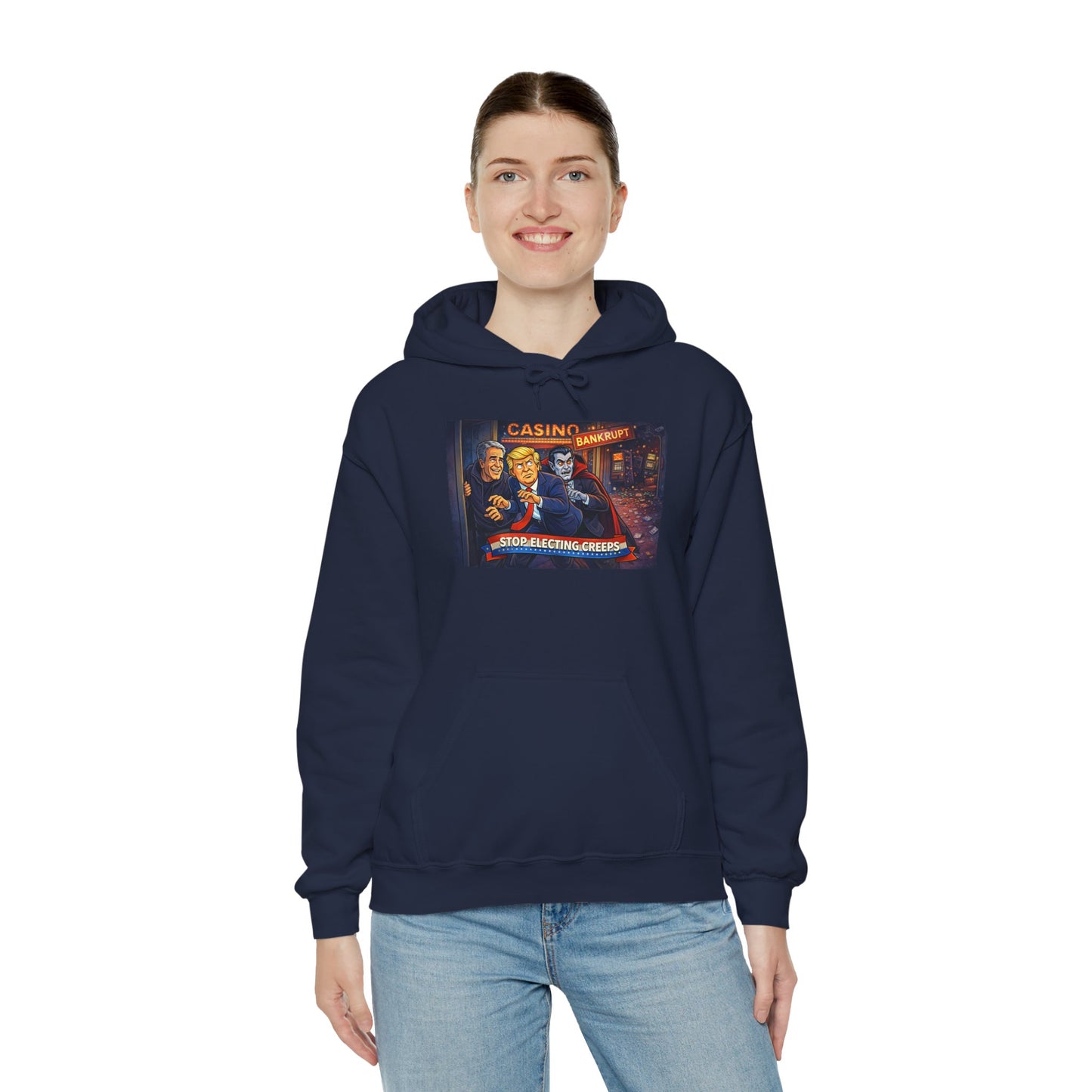 Casino Night Hoodie — Vintage Gambling Scene Sweatshirt