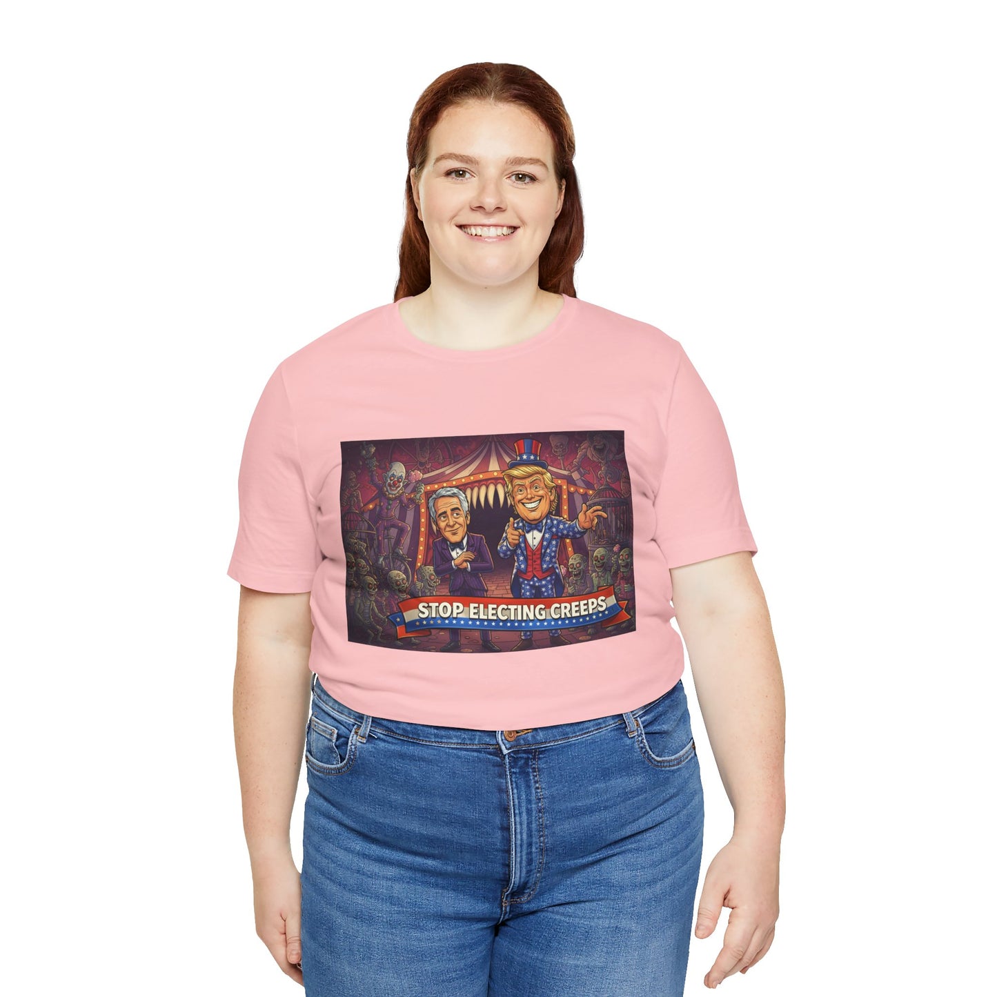 Stop Electing Creeps T‑Shirt — Political Satire Tee
