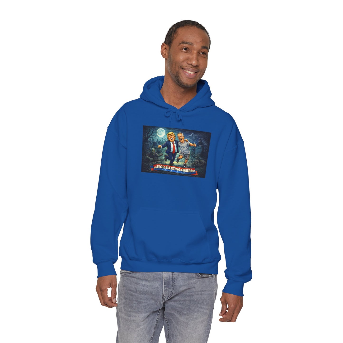 Political Comedy Hoodie — “Surrendering America” Satirical Graphic Sweatshirt