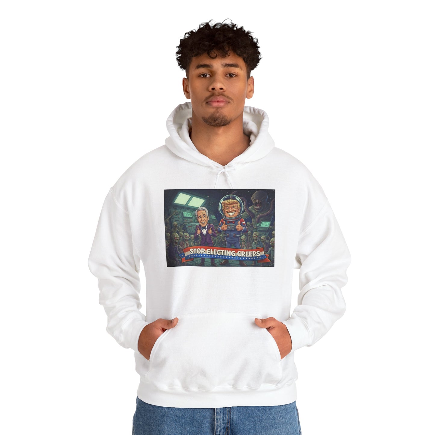 Gaming Crew Hoodie — 'Store-Selecting Griefers' Retro Arcade Design