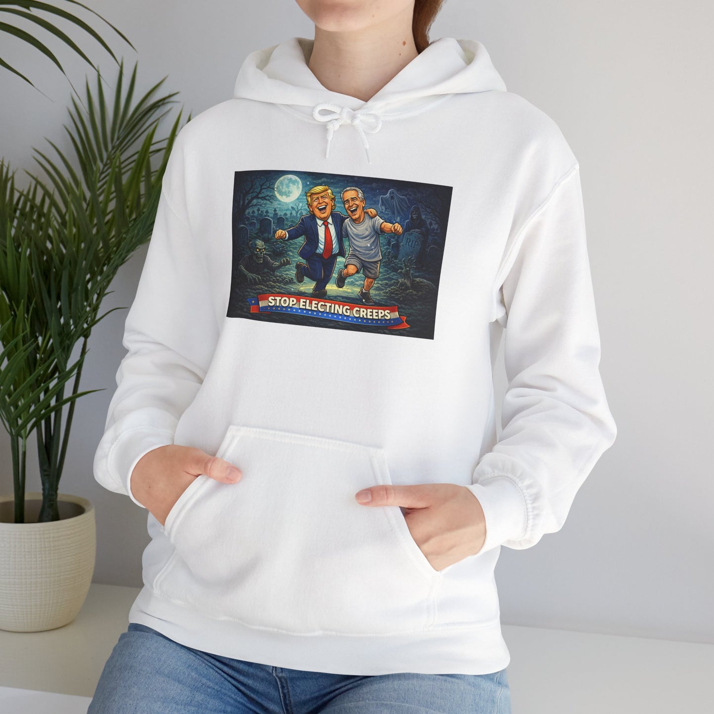 Political Comedy Hoodie — “Surrendering America” Satirical Graphic Sweatshirt