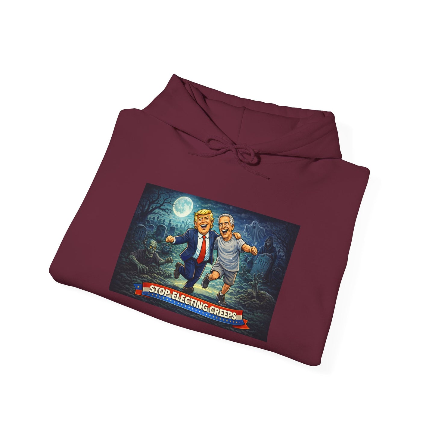 Political Comedy Hoodie — “Surrendering America” Satirical Graphic Sweatshirt