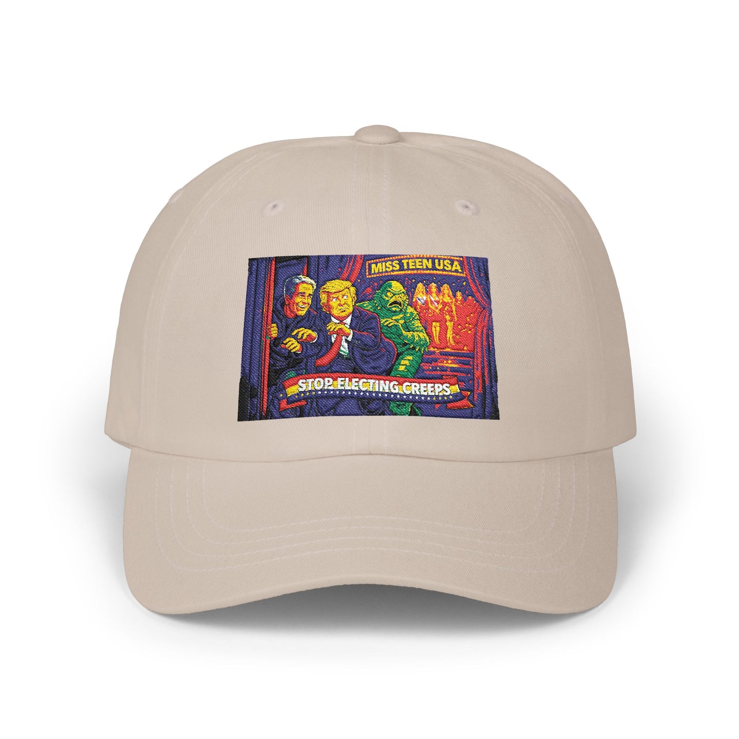 Dad Cap — Vintage Horror Movie Poster Patch 'Stop Watching Creeds'