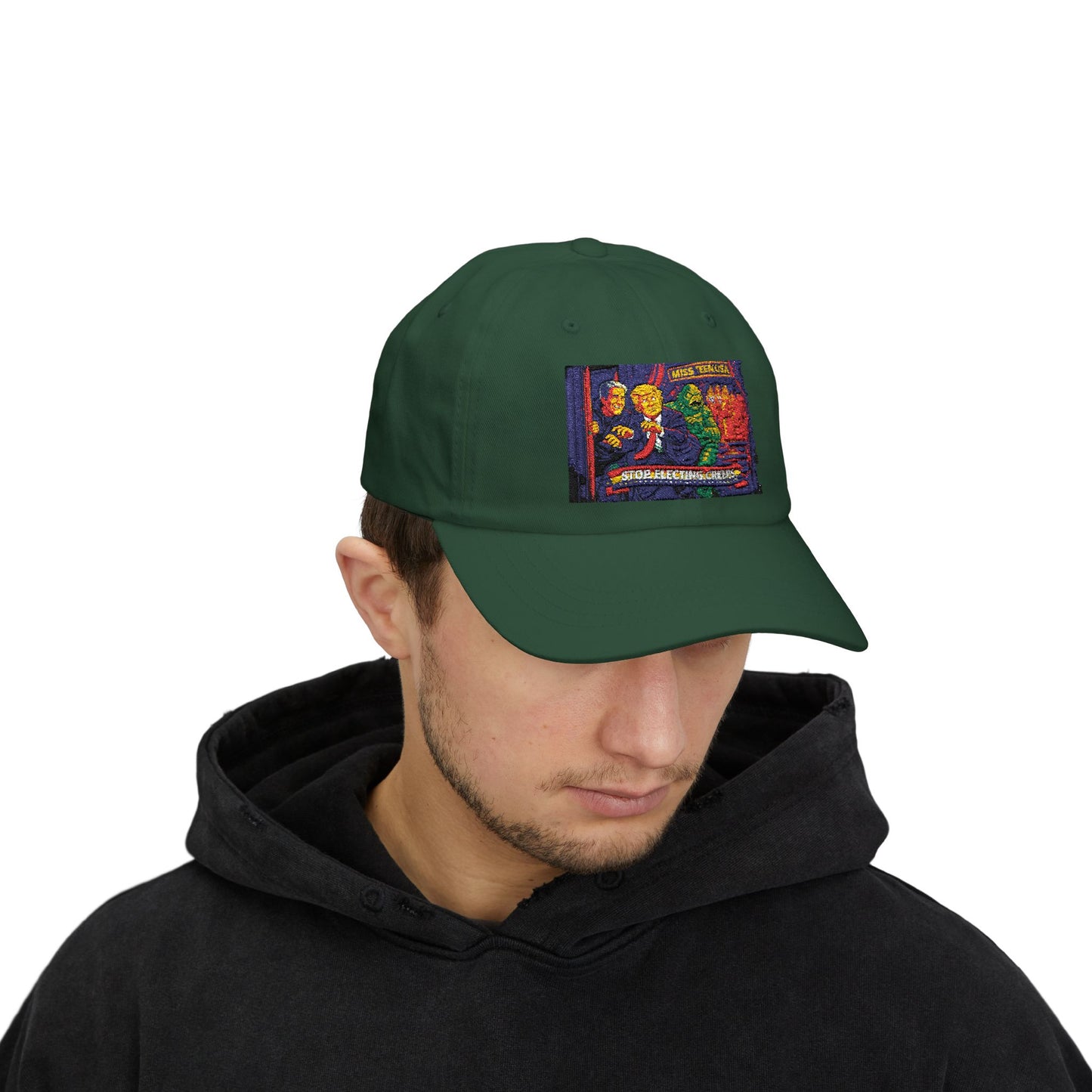 Dad Cap — Vintage Horror Movie Poster Patch 'Stop Watching Creeds'