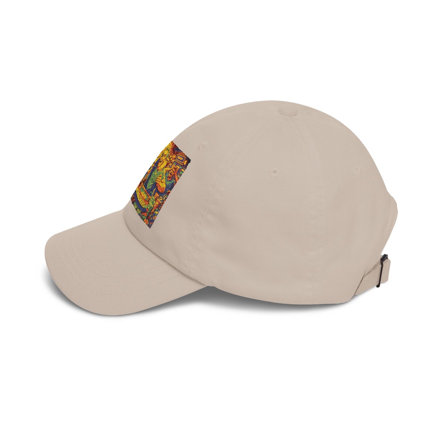 Dad Cap with Colorful Mountain Landscape Patch