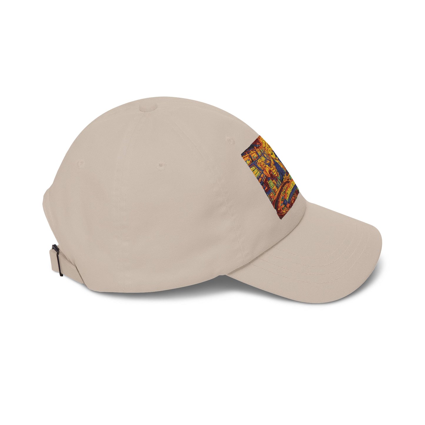 Dad Cap with Colorful Mountain Landscape Patch