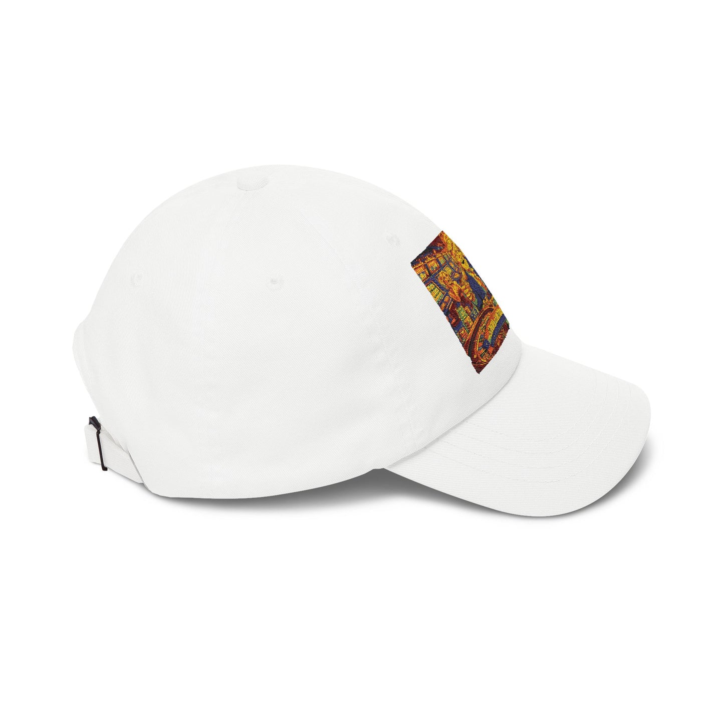 Dad Cap with Colorful Mountain Landscape Patch