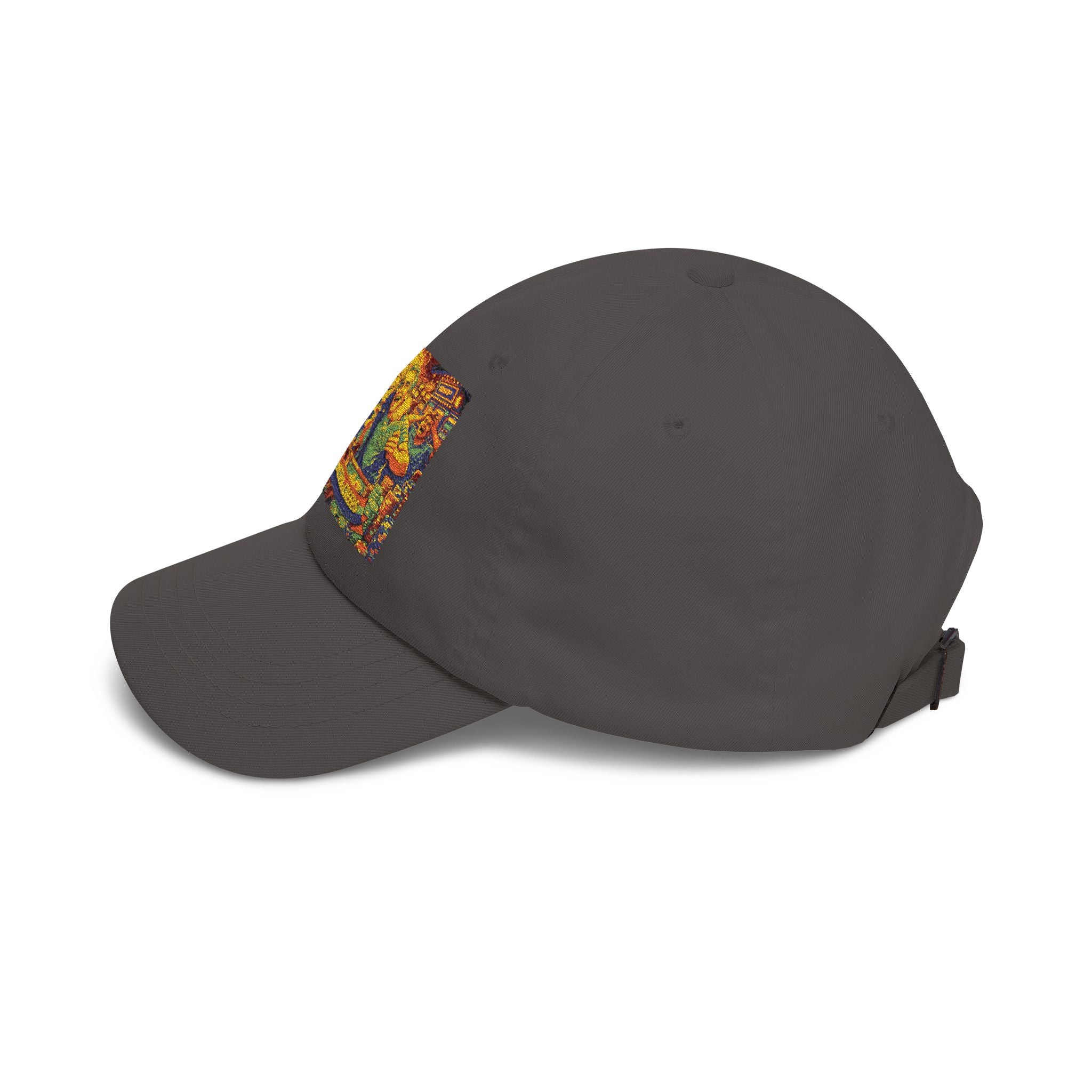 Dad Cap with Colorful Mountain Landscape Patch