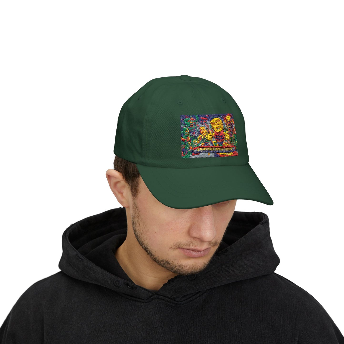 Dad Cap — Colorful Mosaic Smile Design