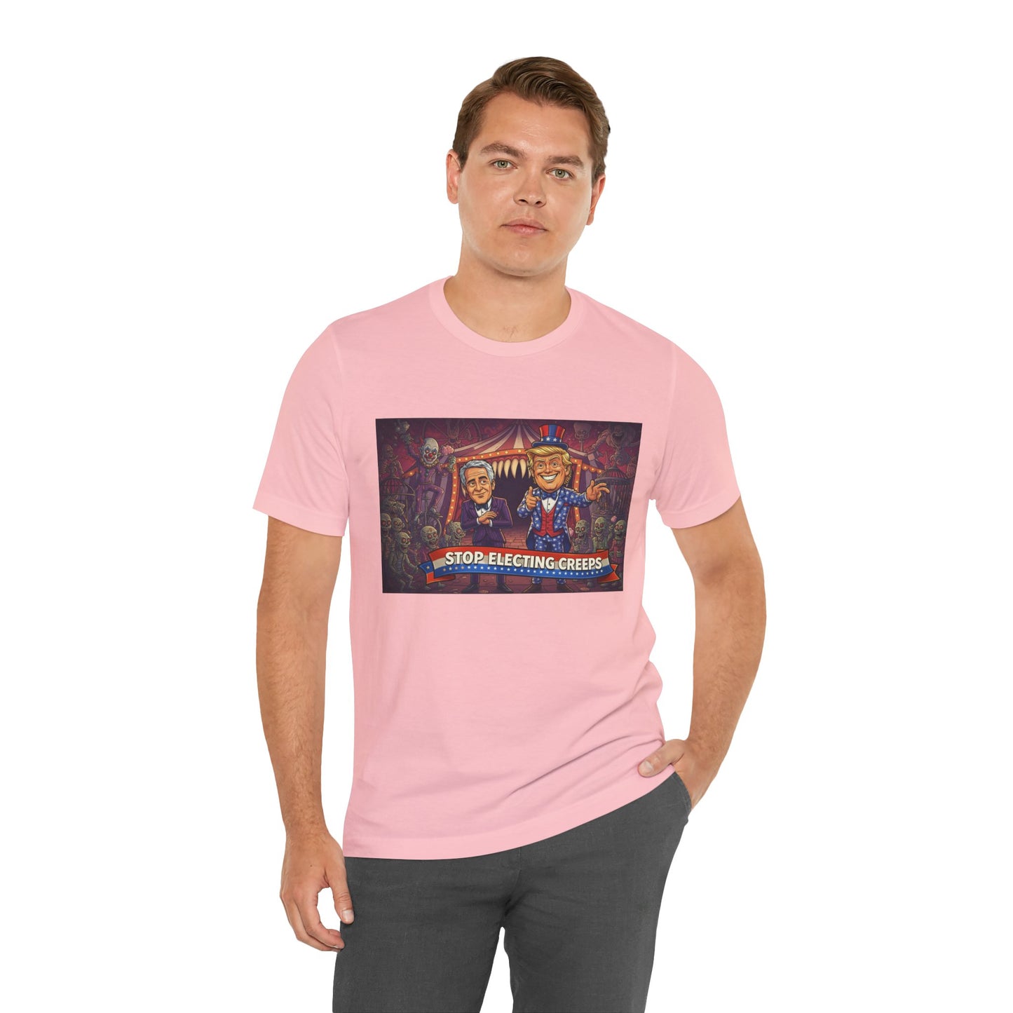 Stop Electing Creeps T‑Shirt — Political Satire Tee